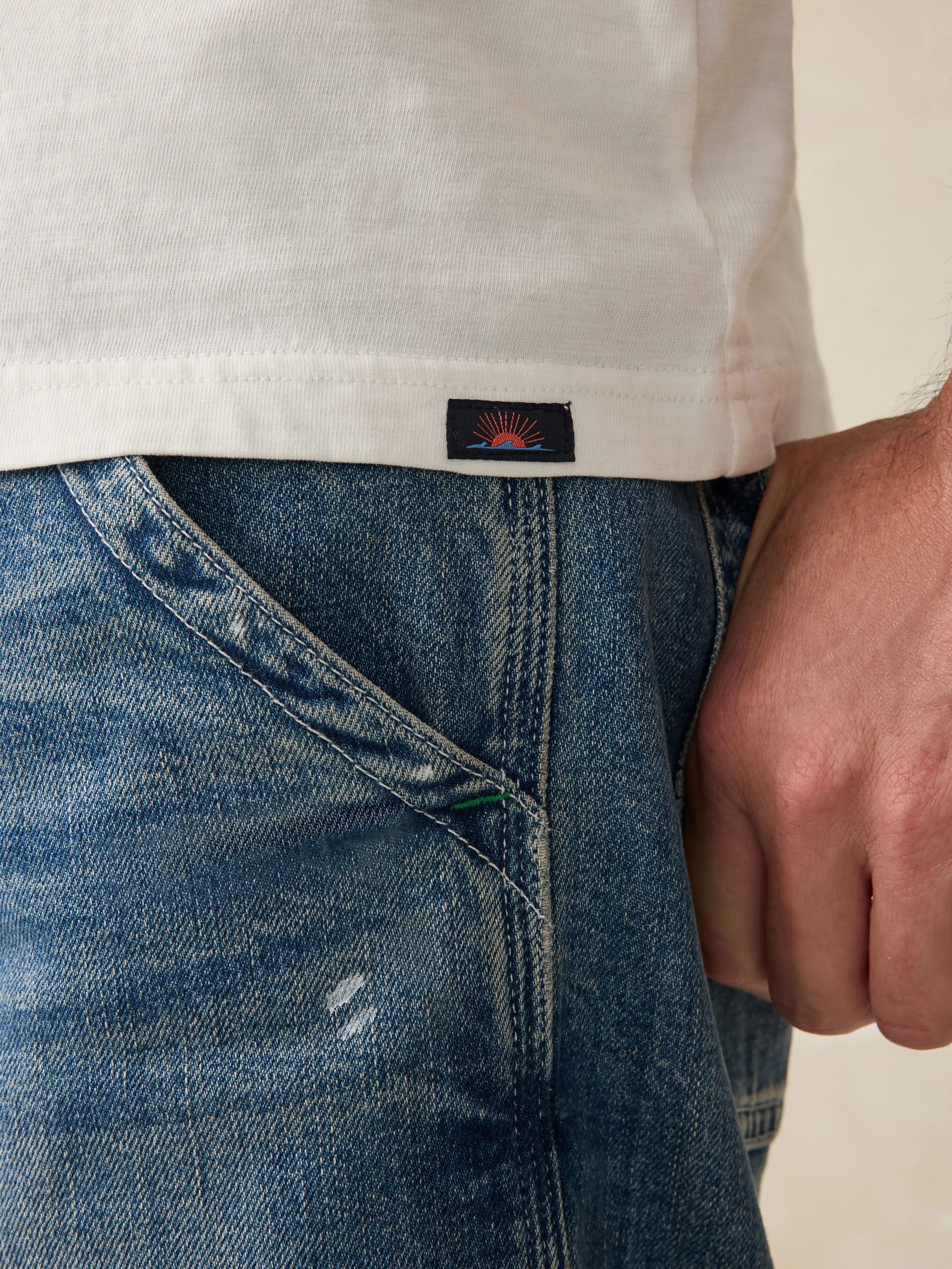 Sunwashed Tee (Tall) - White sold by Faherty product image thumbnail 2