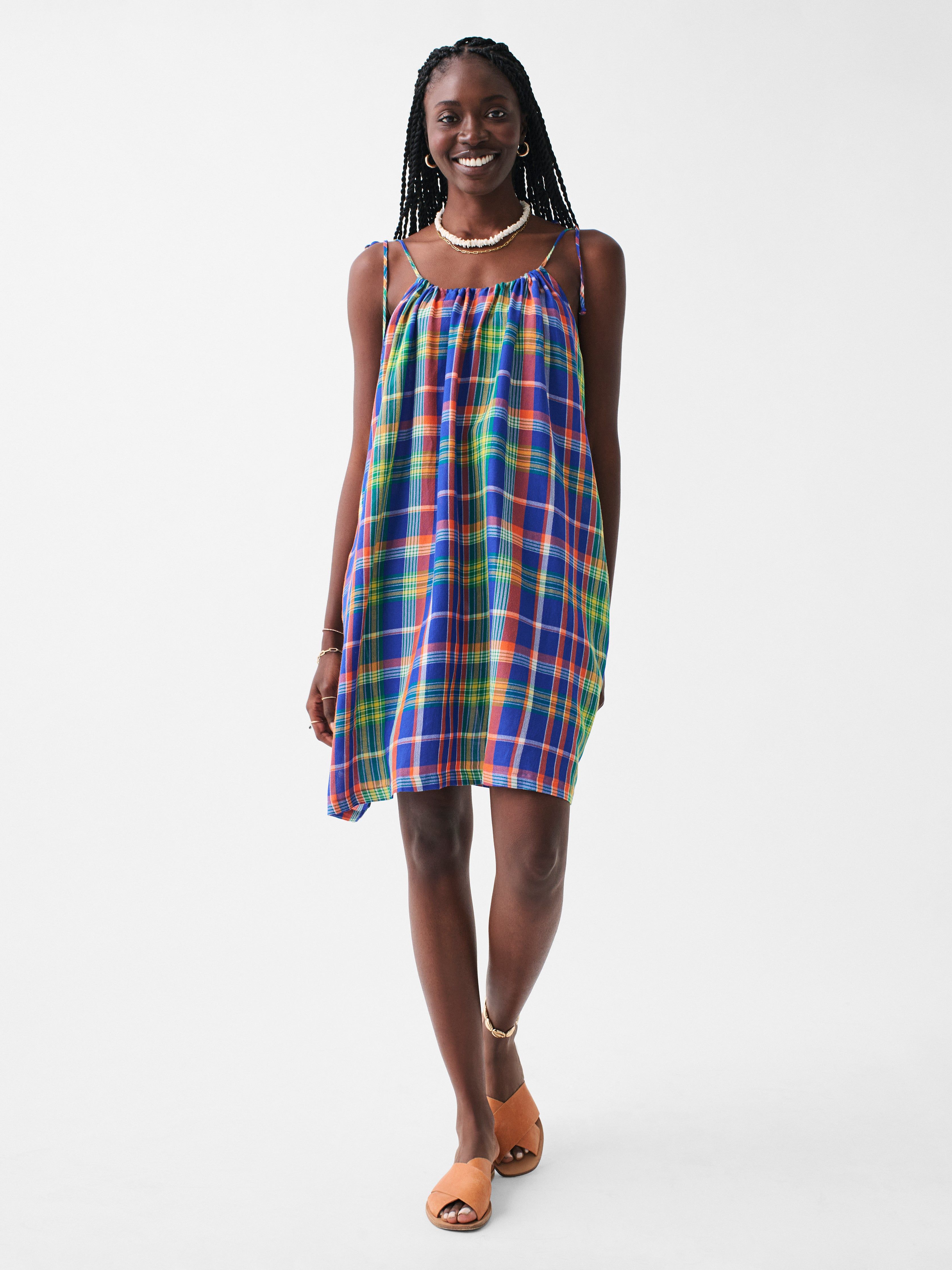 Albertine Cini Cover Up - Madras sold by Faherty