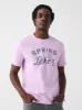 Spring Lake Short-Sleeve Crew Lakers T-Shirt - Faded Lilac sold by Faherty