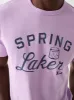 Spring Lake Short-Sleeve Crew Lakers T-Shirt - Faded Lilac sold by Faherty