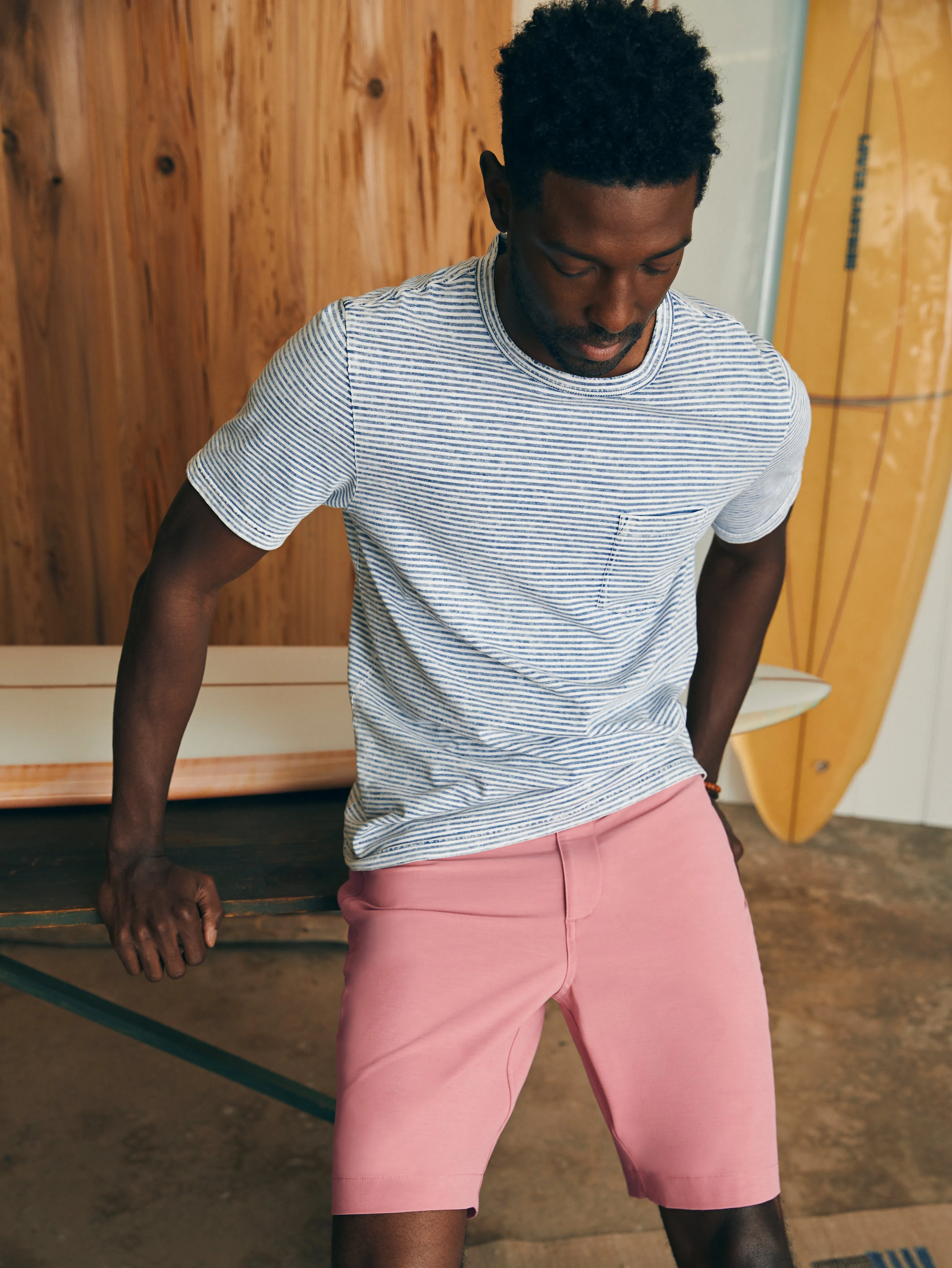 All Day™ Short 1.0 (9") - Faded Flag sold by Faherty product image thumbnail 2