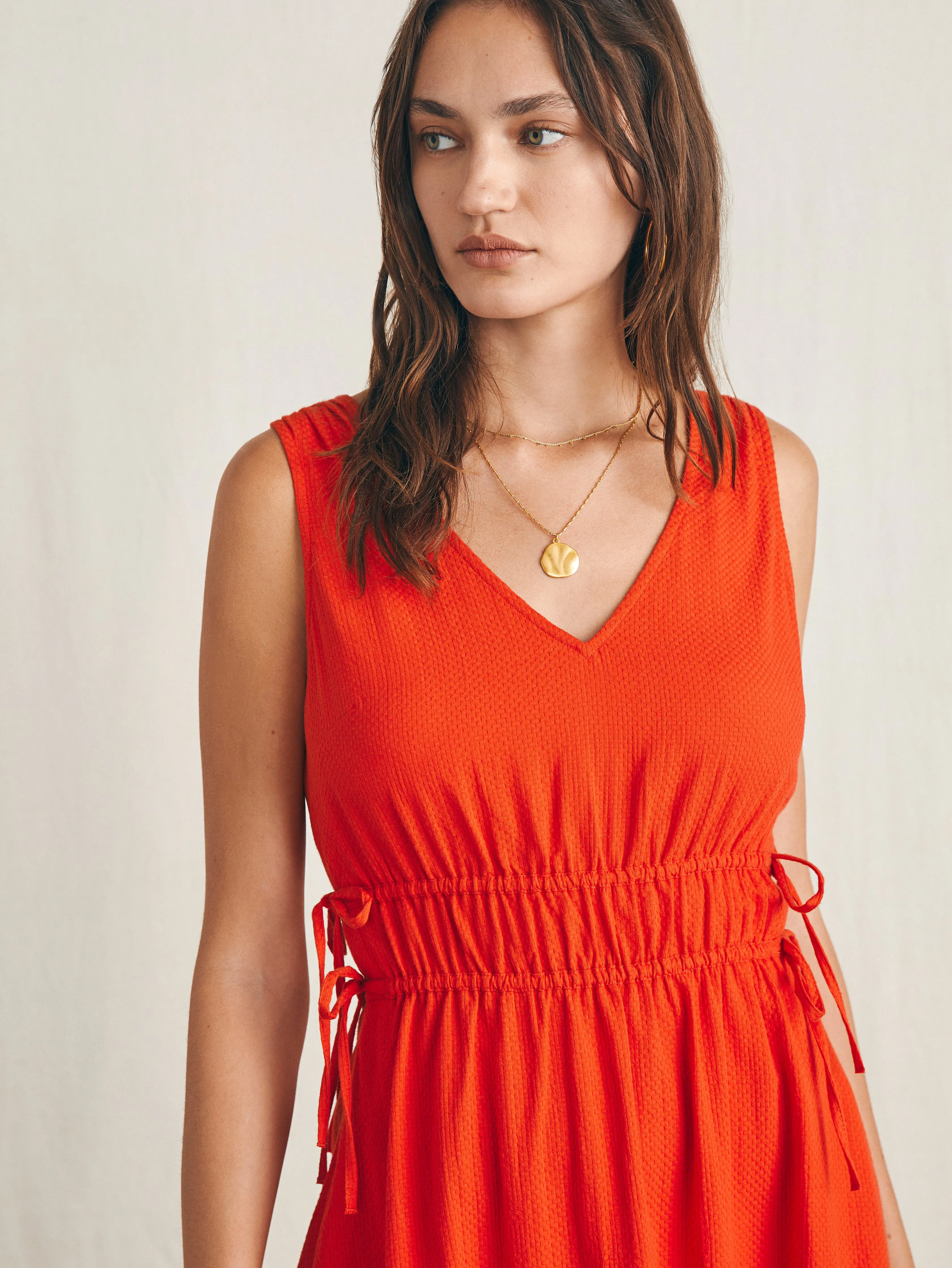Sandbar Maxi Dress - Poppy Red sold by Faherty product image thumbnail 5