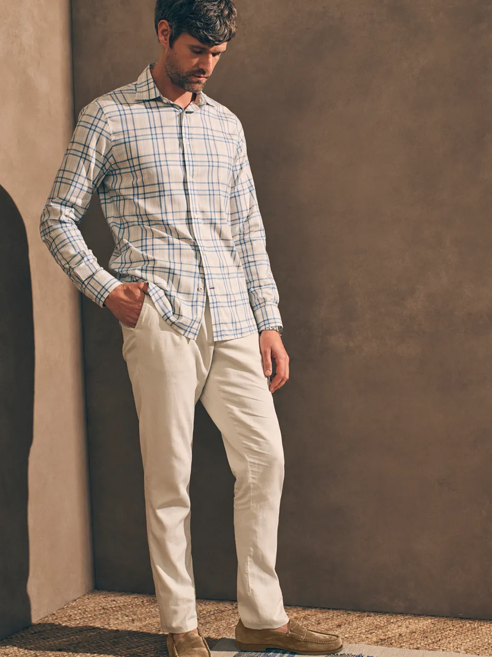 Reserve Natural Performance Shirt - Arbonne Plaid sold by Faherty product image thumbnail 3