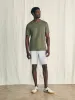 Sunwashed Tee - Olive sold by Faherty