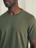 Sunwashed Tee - Olive sold by Faherty
