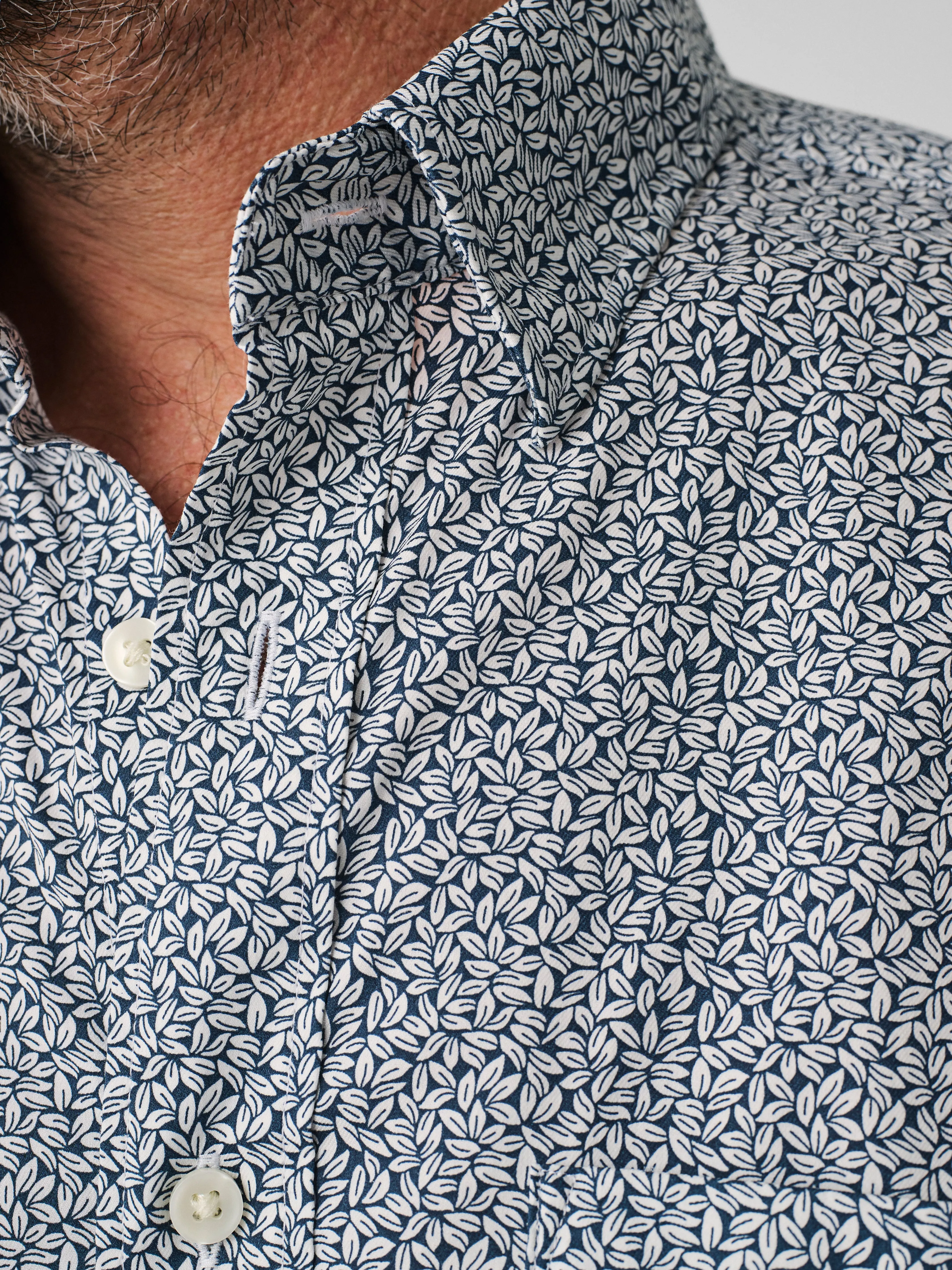 Movement™ Short-Sleeve Shirt - Atlantic Leaf Print sold by Faherty product image thumbnail 2