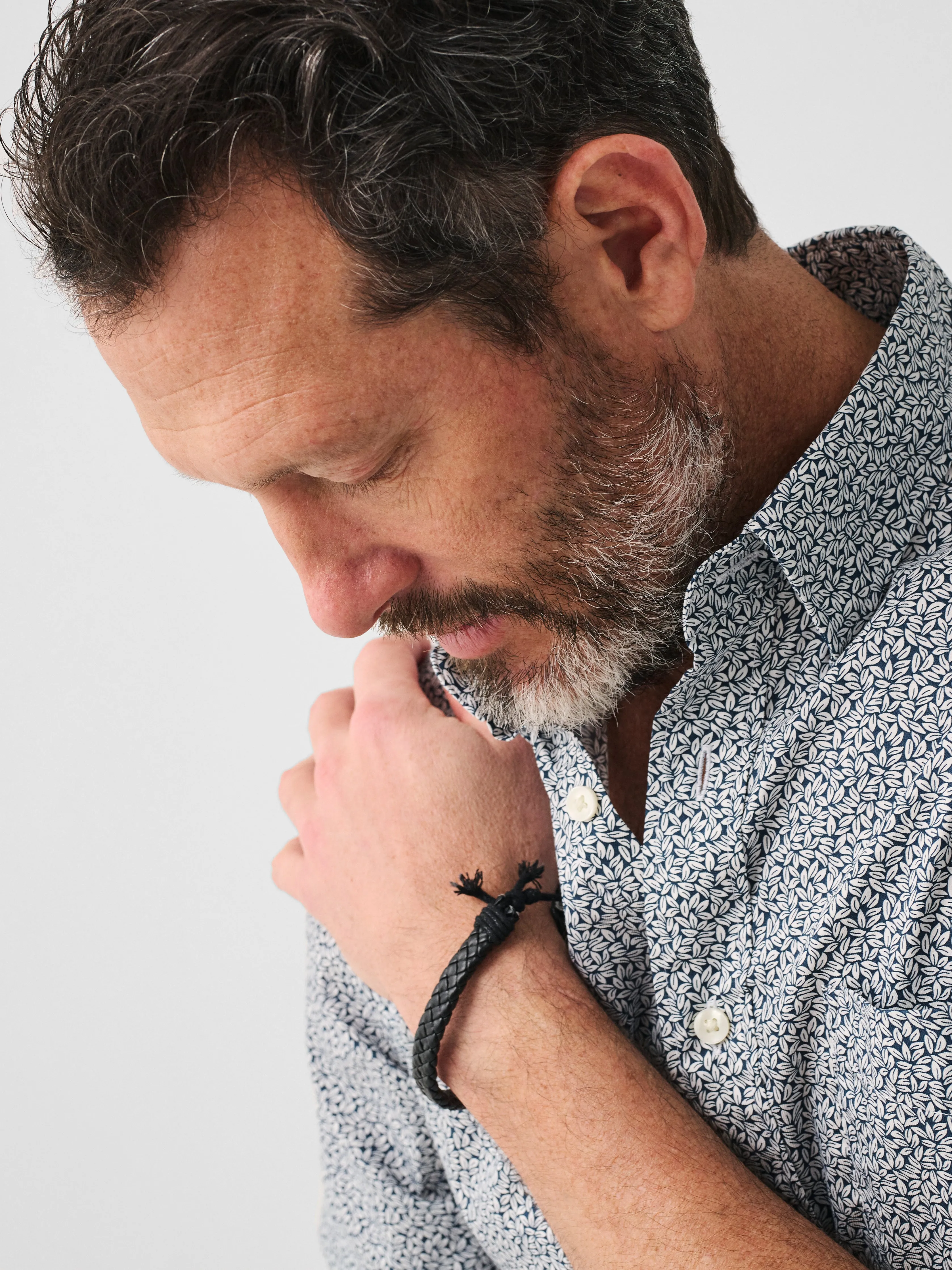 Movement™ Short-Sleeve Shirt - Atlantic Leaf Print sold by Faherty product image thumbnail 4