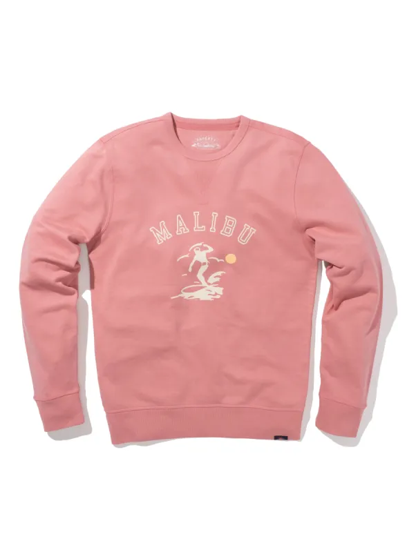 Malibu Long-Sleeve Terry Crewneck - Faded Flag sold by Faherty
