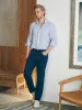 Organic Cotton Slim Straight Denim (32" Inseam) - Cove Point Wash sold by Faherty