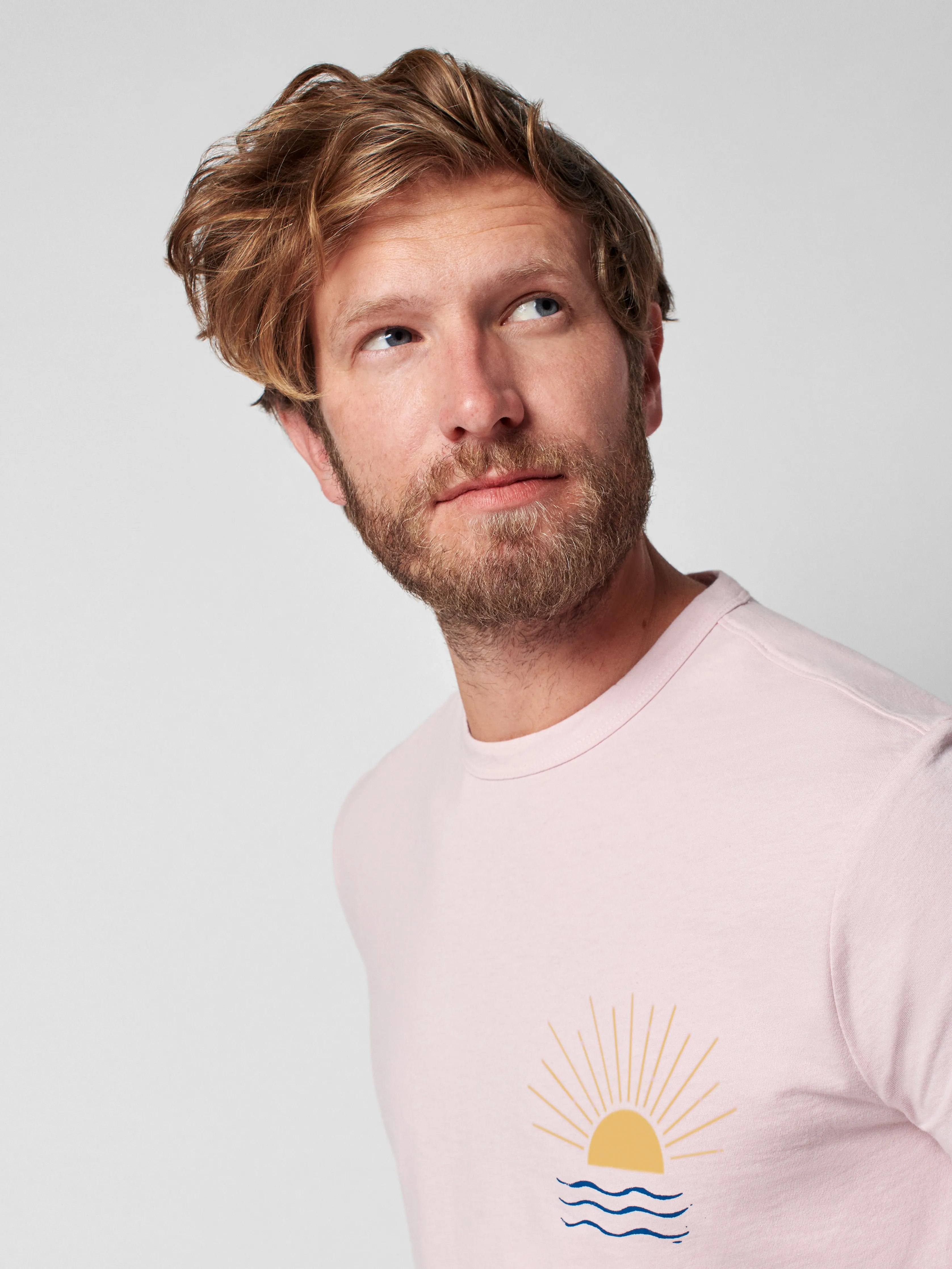 Graphic Cutback Tee - Faded Pink sold by Faherty product image thumbnail 3