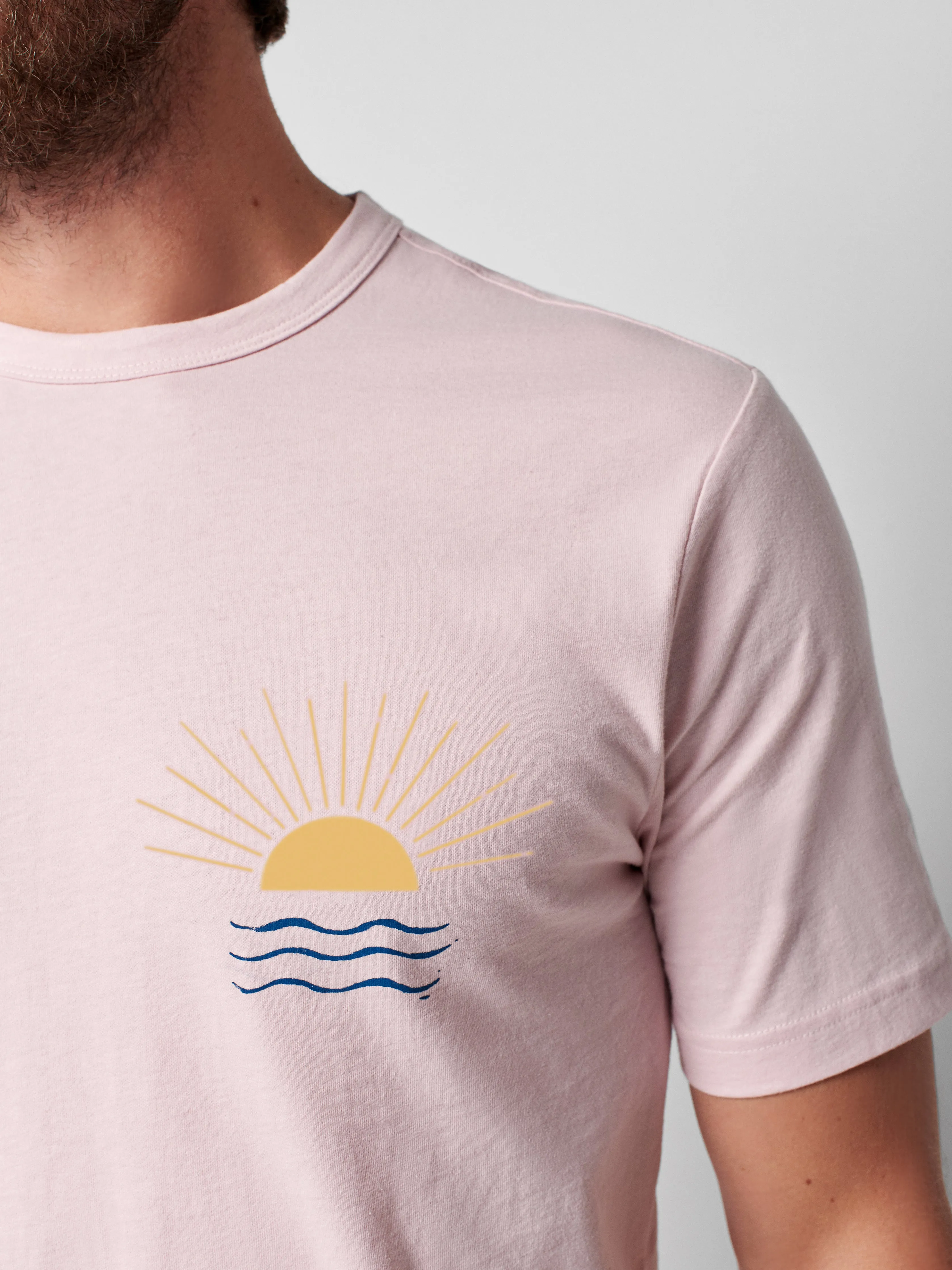 Graphic Cutback Tee - Faded Pink sold by Faherty product image thumbnail 5