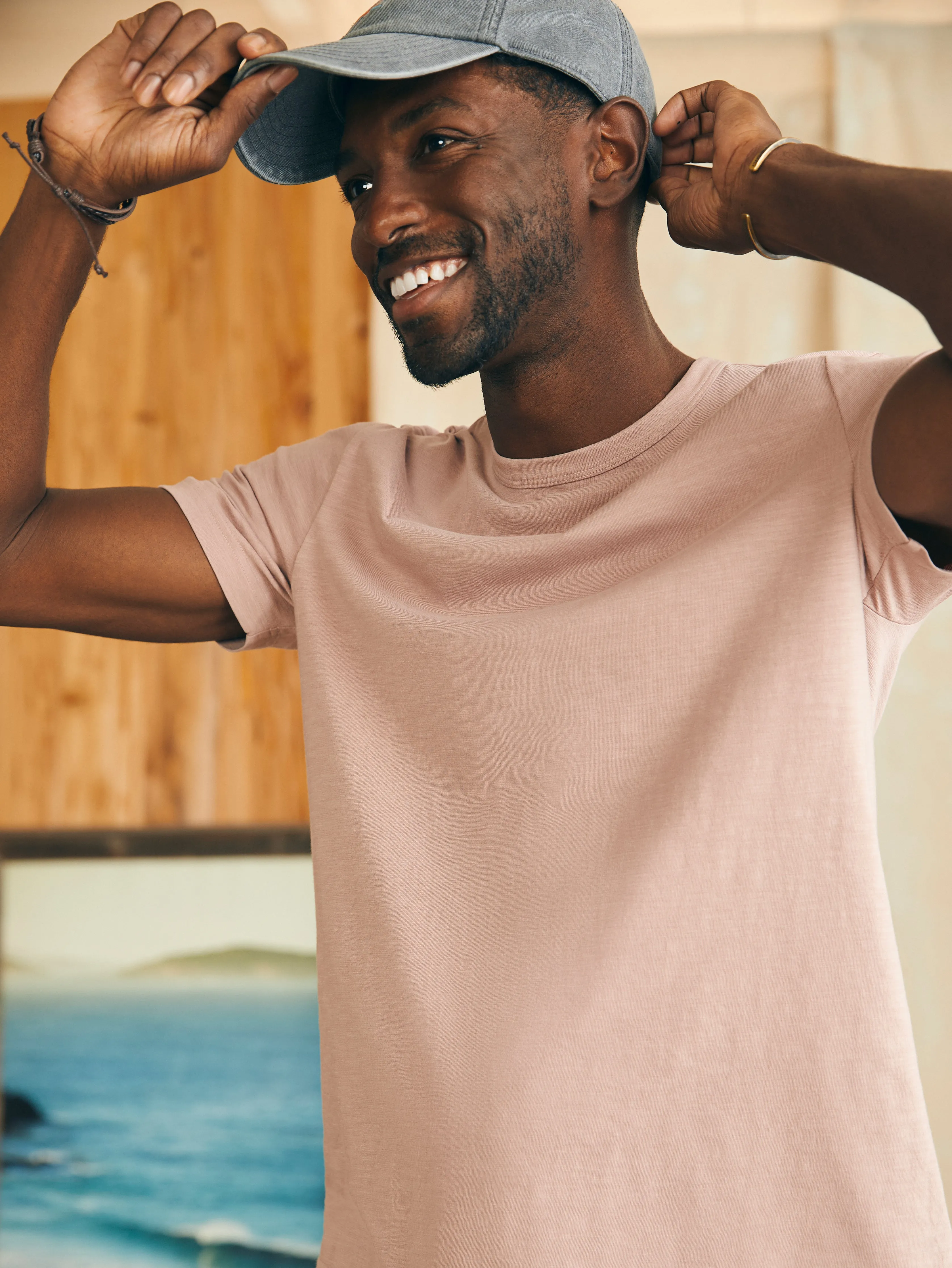 Sunwashed Tee - Spring Quartz sold by Faherty product image thumbnail 2