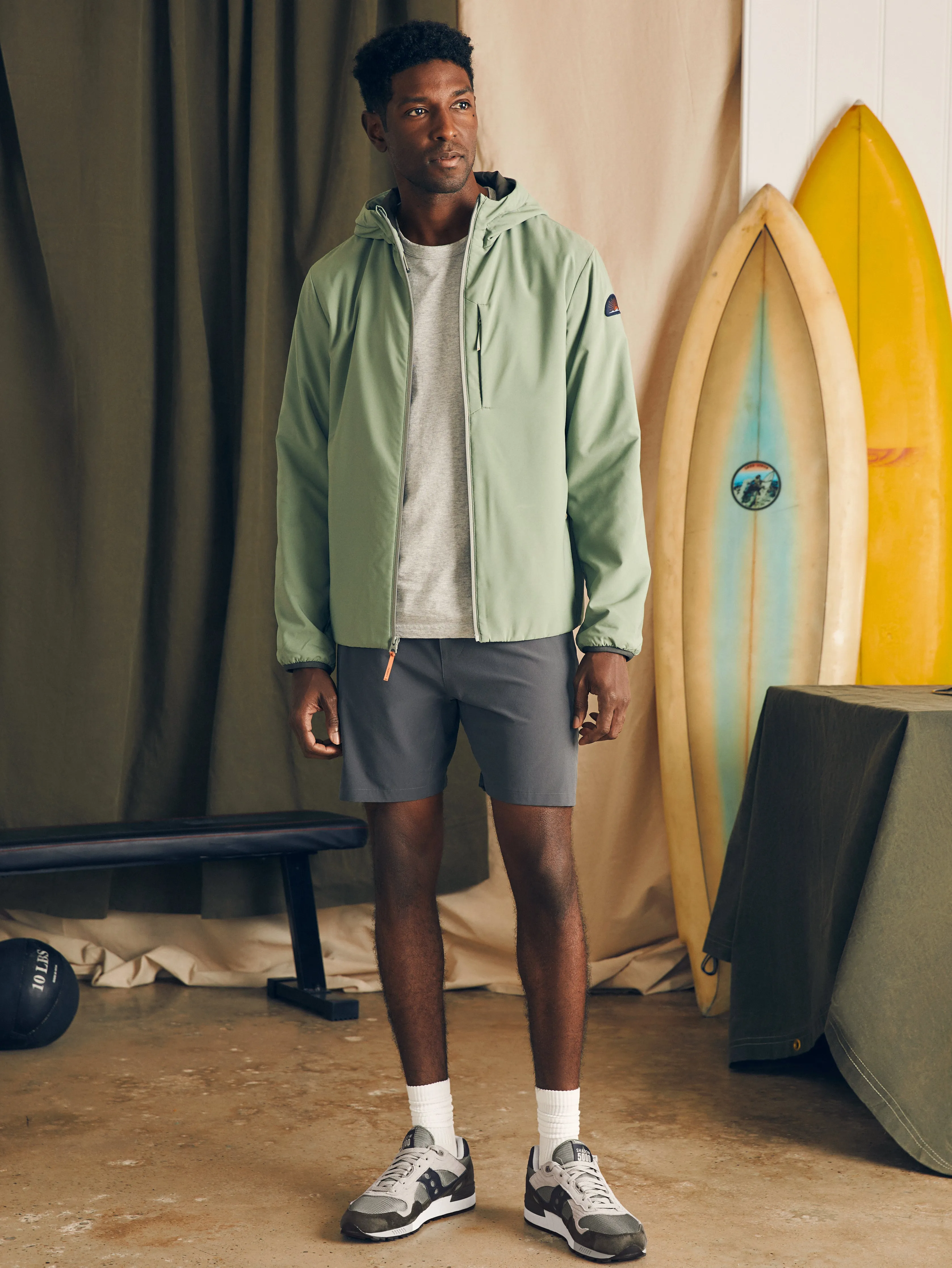 Shorelite Jacket - Trail Olive sold by Faherty