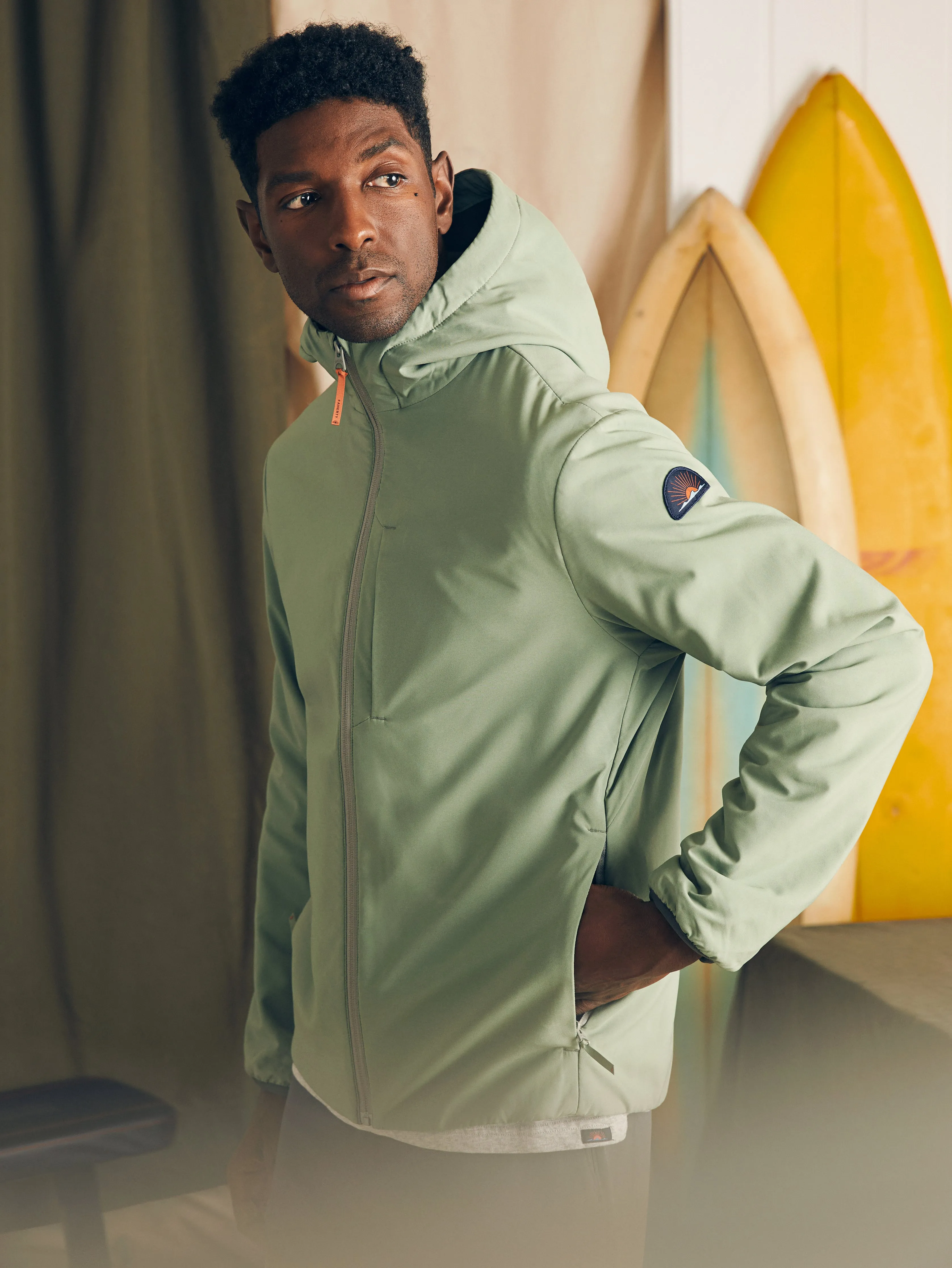 Shorelite Jacket - Trail Olive sold by Faherty product image thumbnail 4