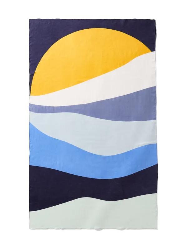 Sun And Wave™ Pareo - Blue sold by Faherty