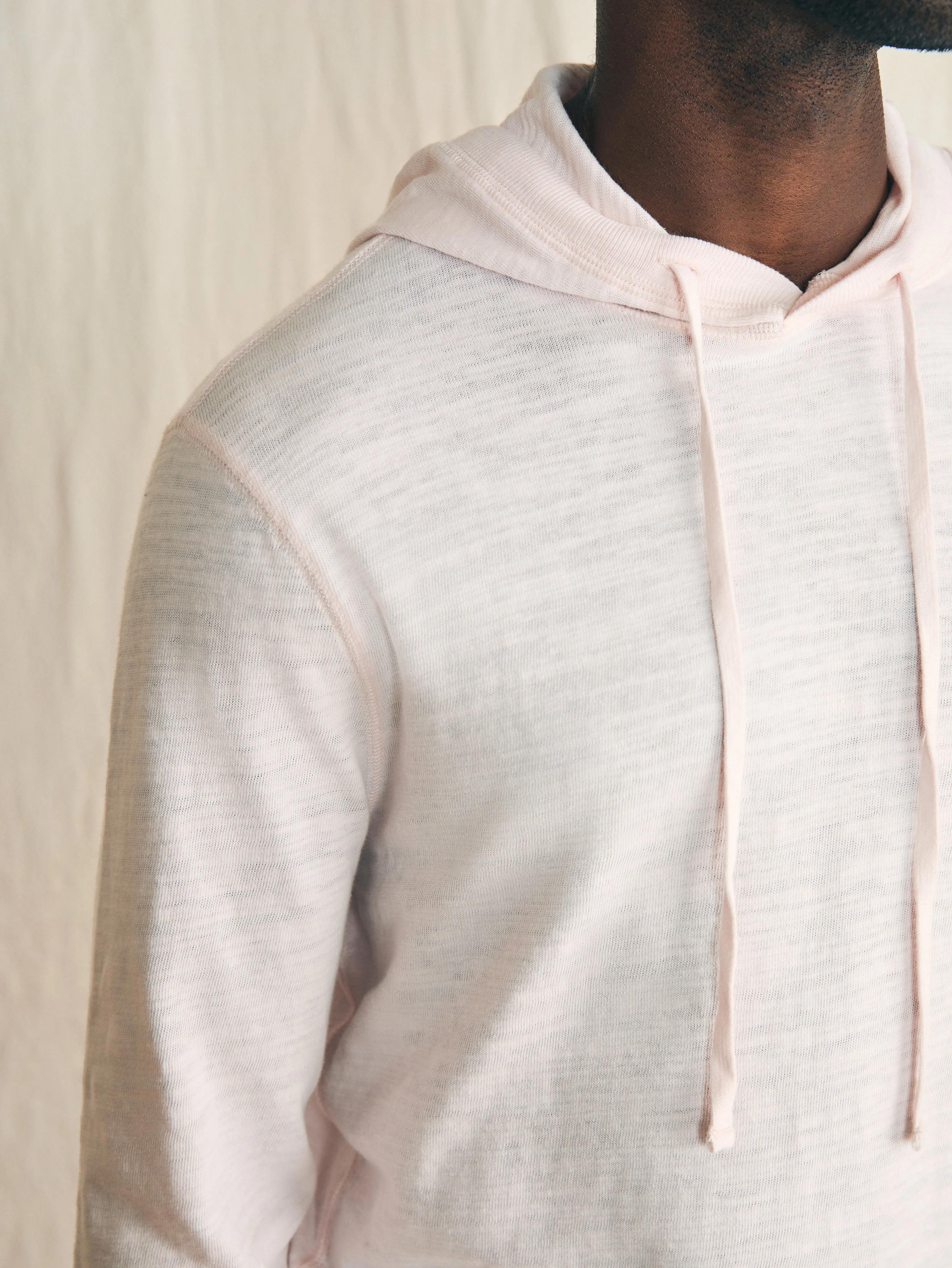 Sunwashed Slub Hoodie - Rosy Shell sold by Faherty product image thumbnail 2