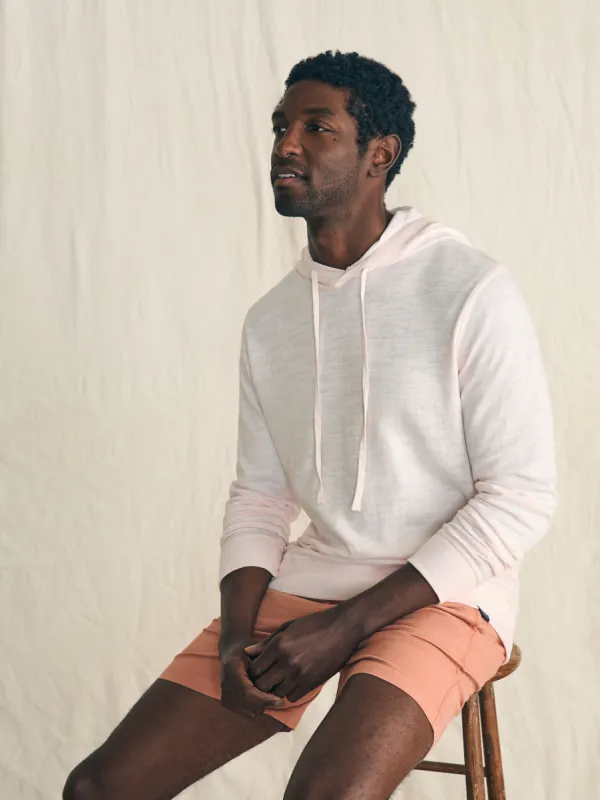 Sunwashed Slub Hoodie - Rosy Shell sold by Faherty