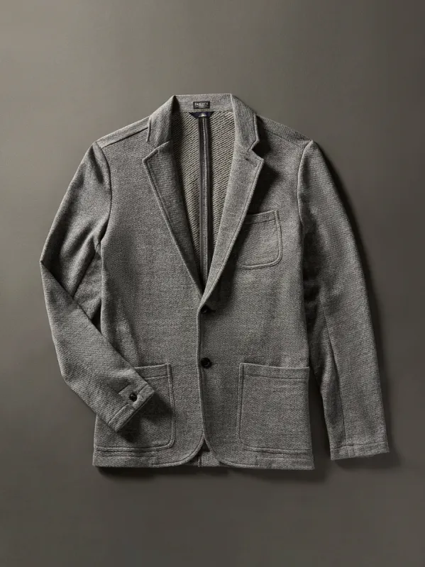 Inlet Knit Blazer (Tall) - Medium Grey Melange sold by Faherty