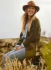Frost Waffle Cardigan - Olive sold by Faherty
