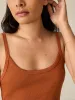 Pacific Pointelle Tank - Gingerbread sold by Faherty