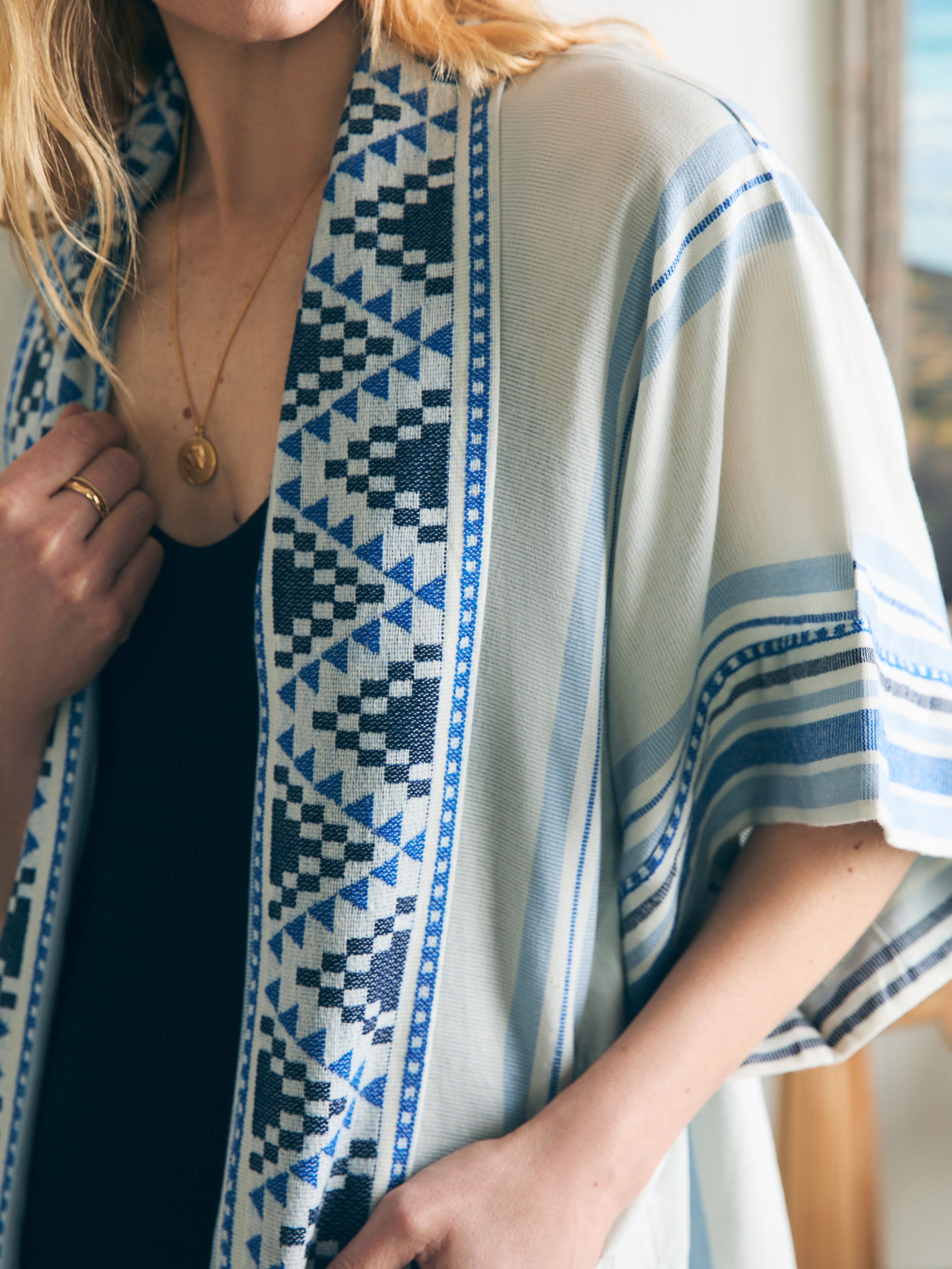 B.YELLOWTAIL Beach Duster - Blue sold by Faherty product image thumbnail 2