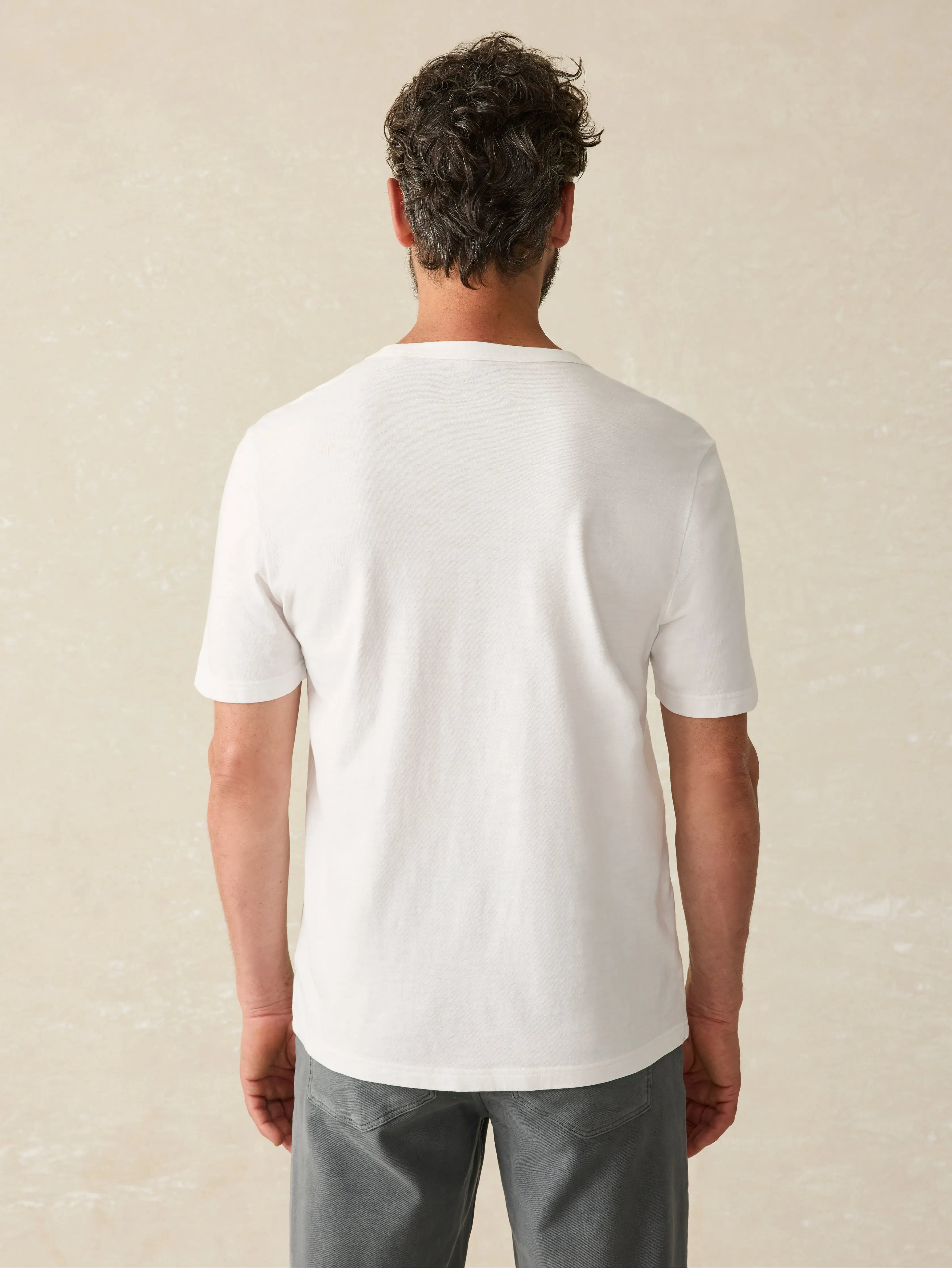 Sunwashed Pocket Tee - White sold by Faherty product image thumbnail 5