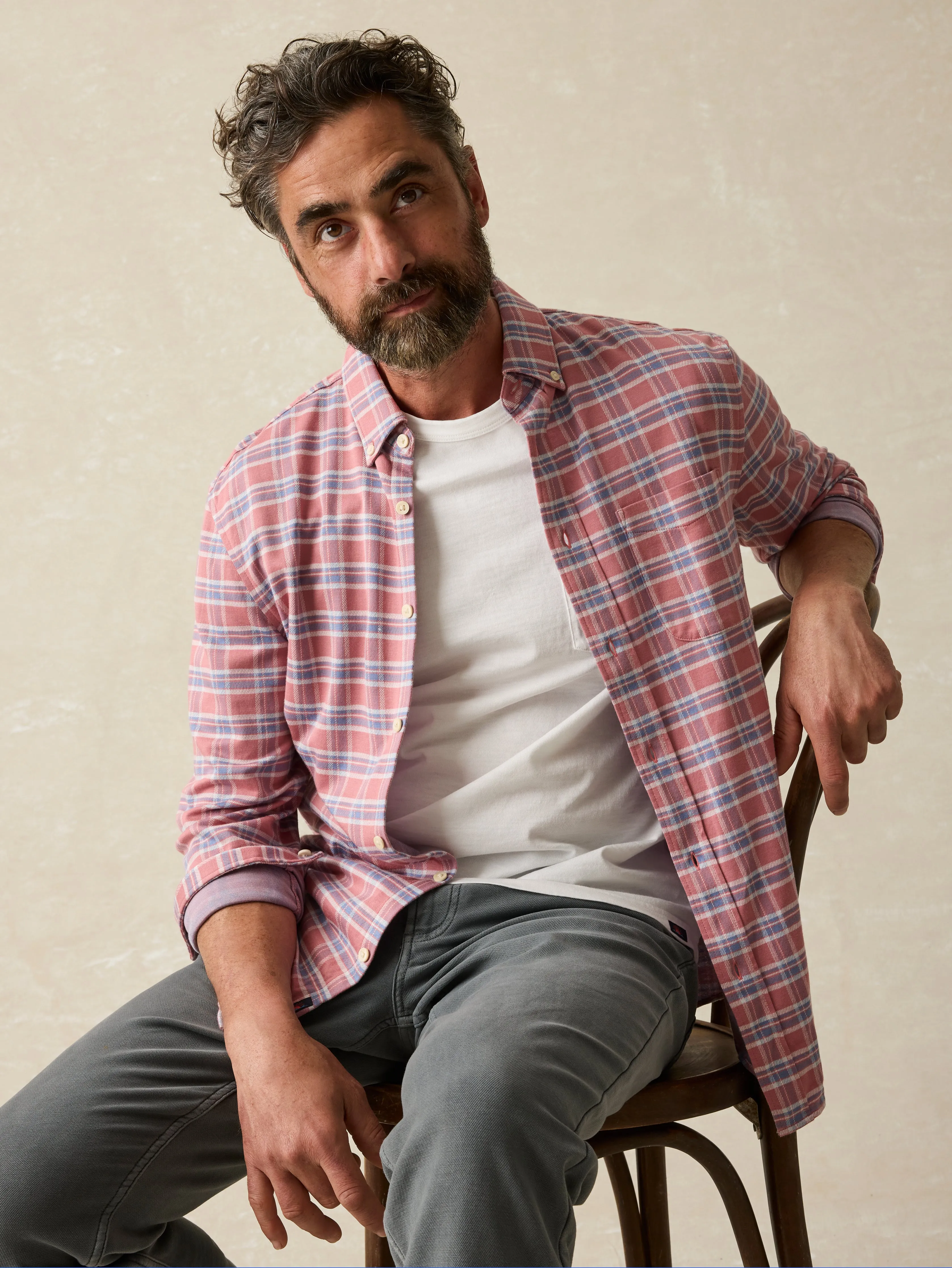 Sunwashed Pocket Tee - White sold by Faherty product image thumbnail 3