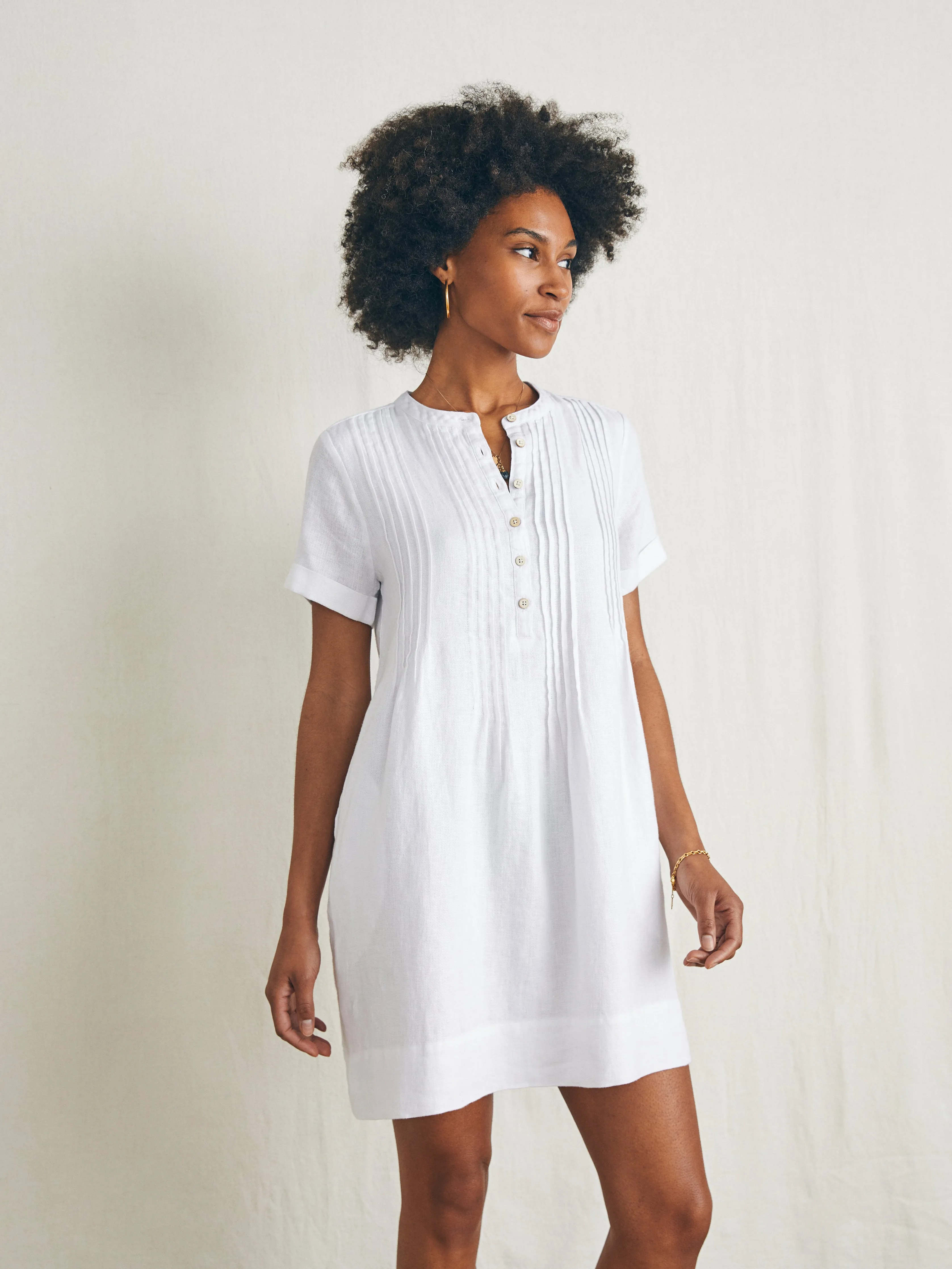 Gemina Dress - White sold by Faherty product image thumbnail 3