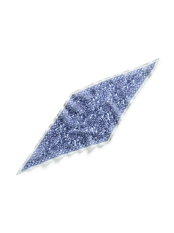 Batik Diamond Bandana - Indigo sold by Faherty