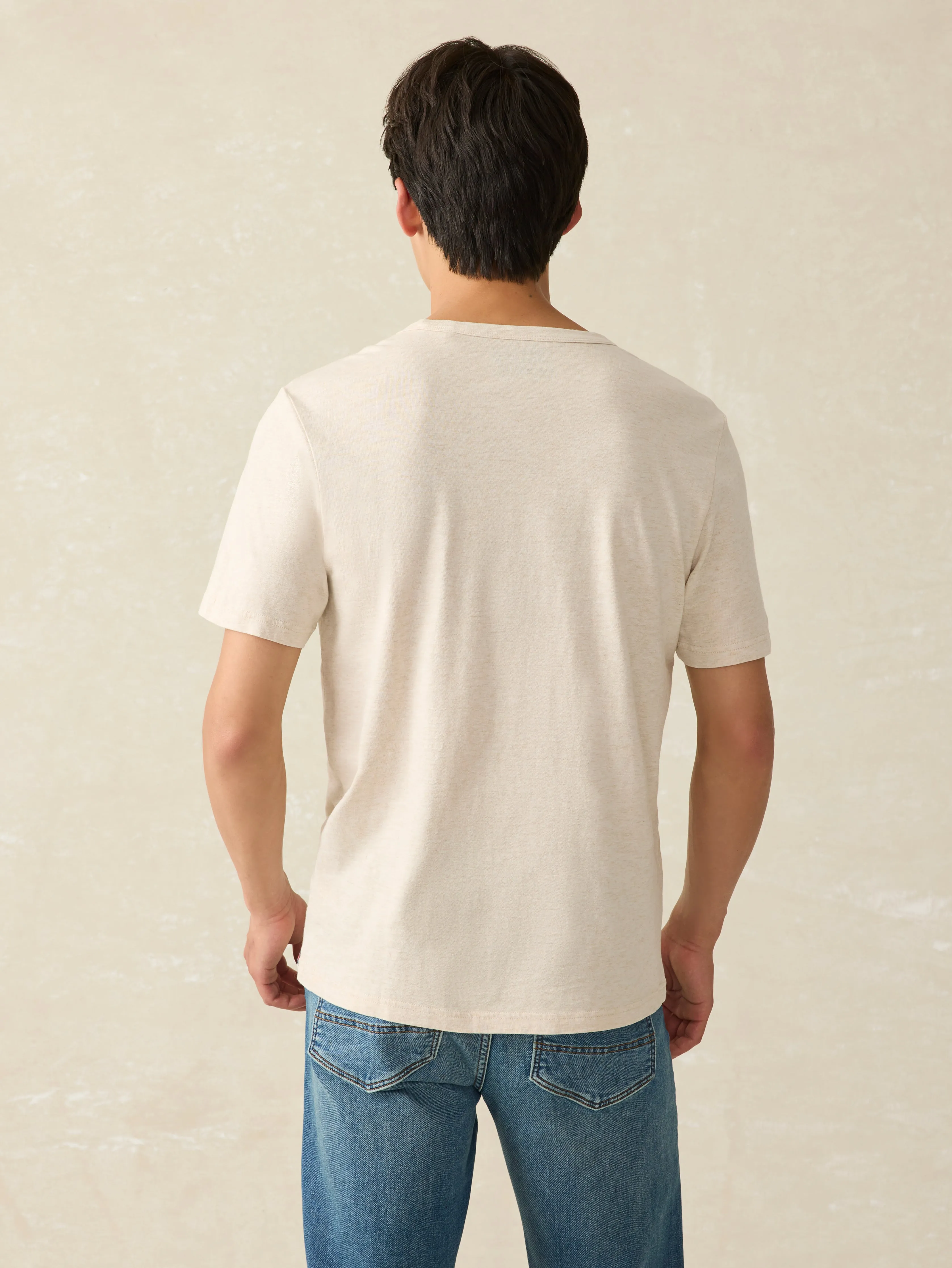 Sunwashed Tee - Arctic Frost Heather sold by Faherty product image thumbnail 5