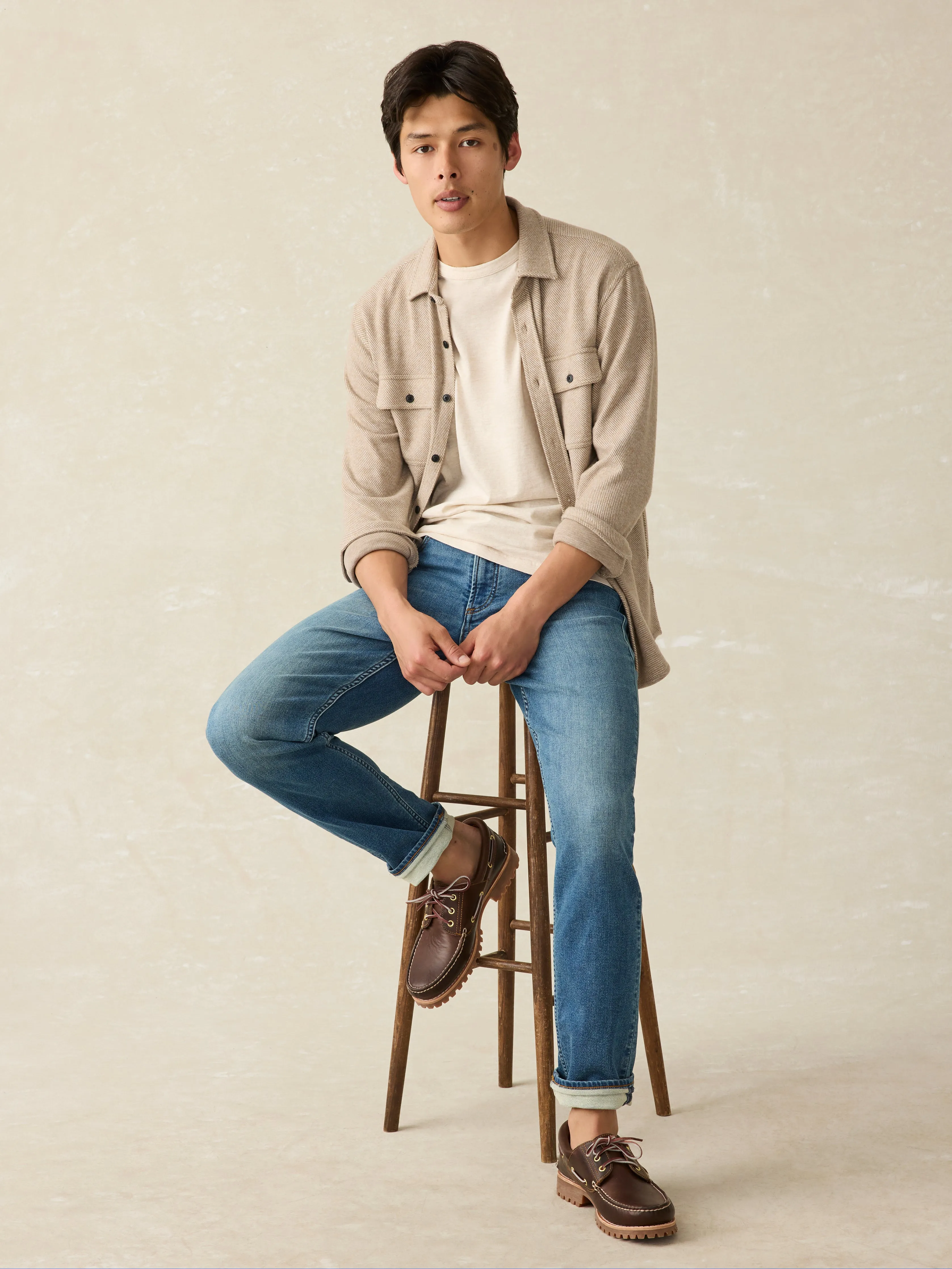 Sunwashed Tee - Arctic Frost Heather sold by Faherty product image thumbnail 3