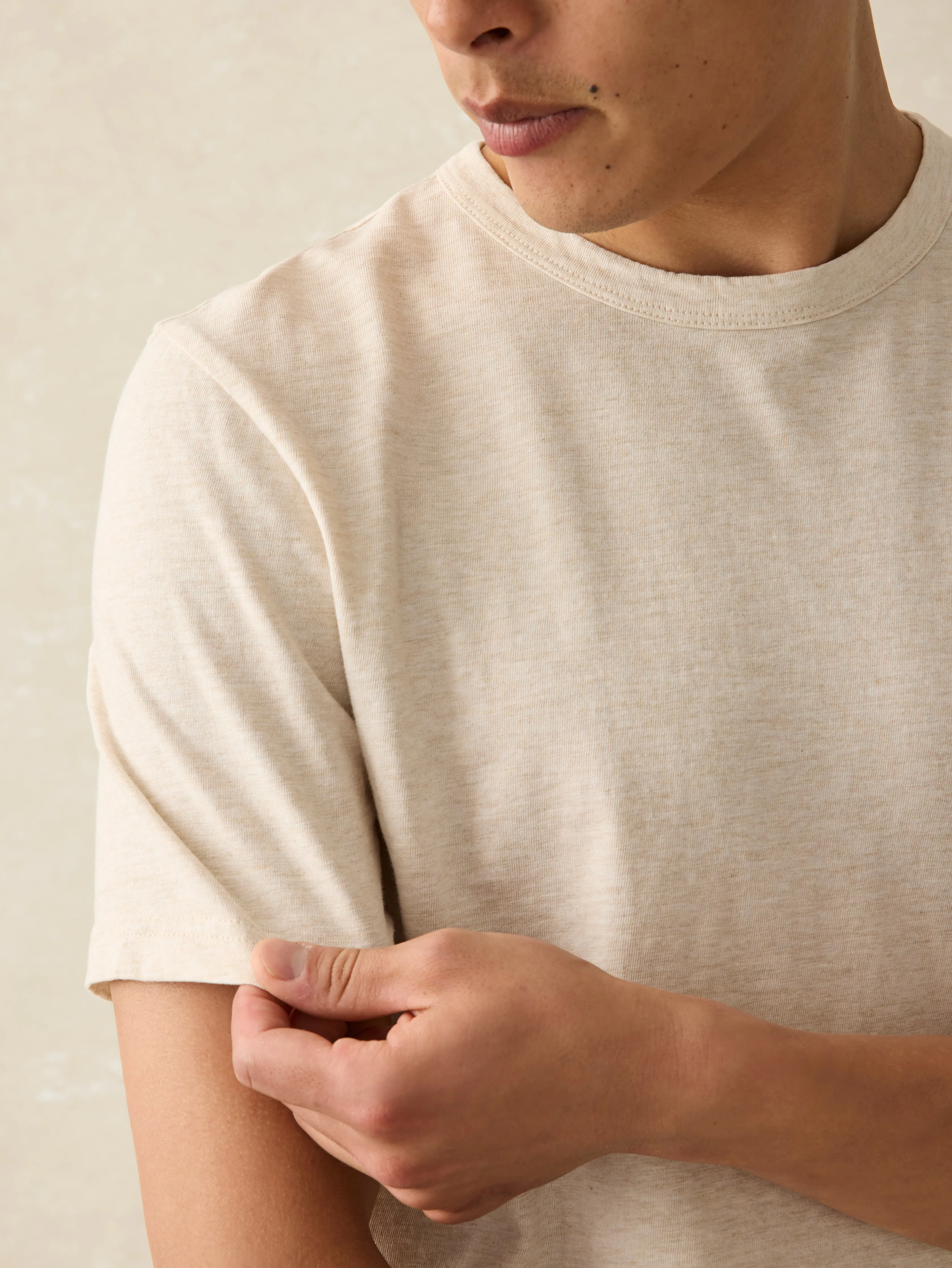 Sunwashed Tee - Arctic Frost Heather sold by Faherty product image thumbnail 2