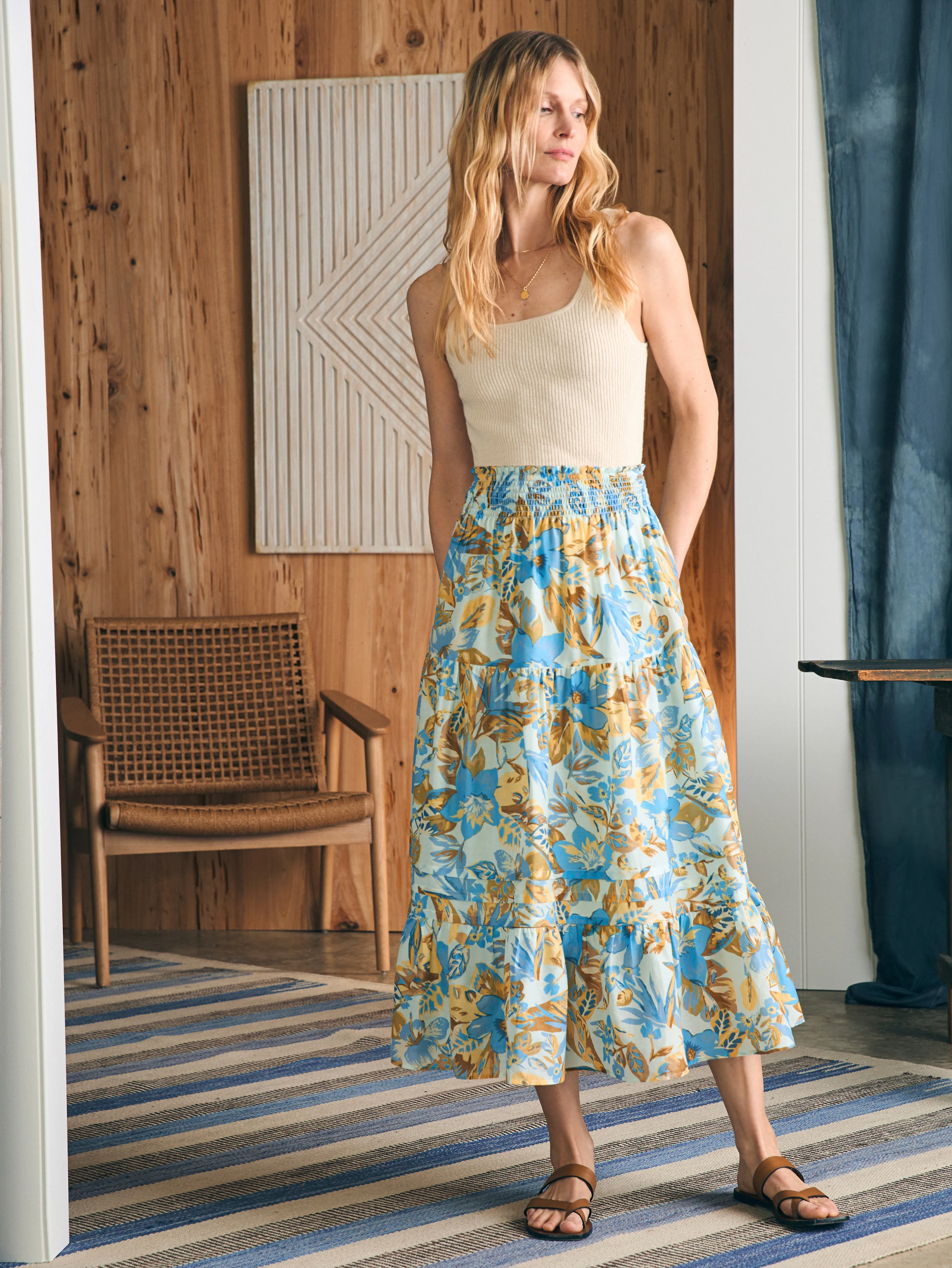Ivy Skirt - Paradise Blossom sold by Faherty