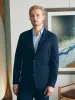 Movement™ Knit Blazer - Lupine Navy sold by Faherty