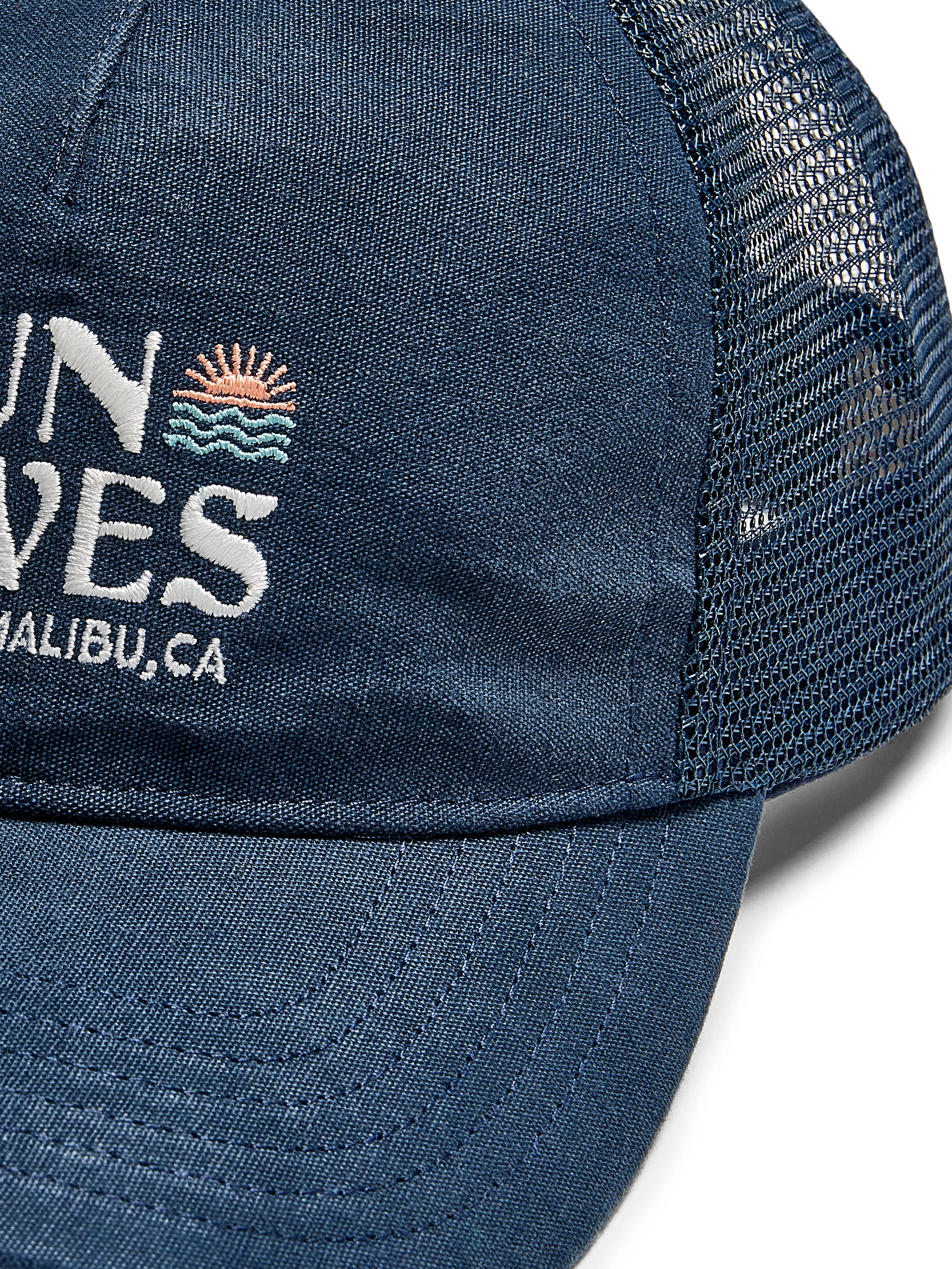 Malibu Retro Sun & Waves Trucker - Navy sold by Faherty product image thumbnail 2
