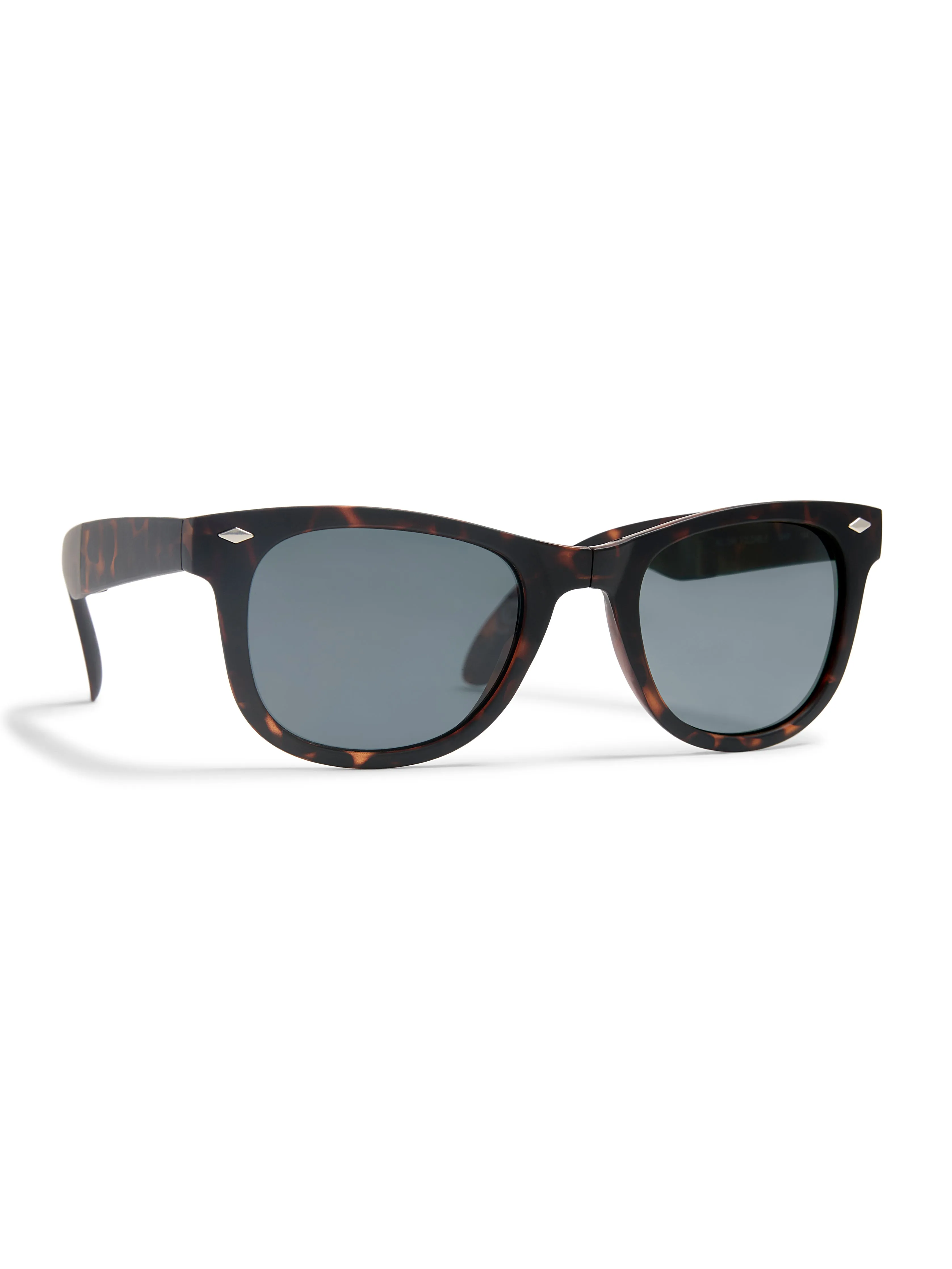 All Day Foldable Sunglasses - Rubberized Tortoise sold by Faherty