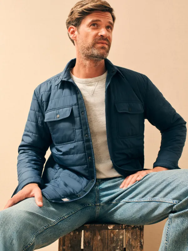 Atmosphere Shirt Jacket - Blue Nights sold by Faherty