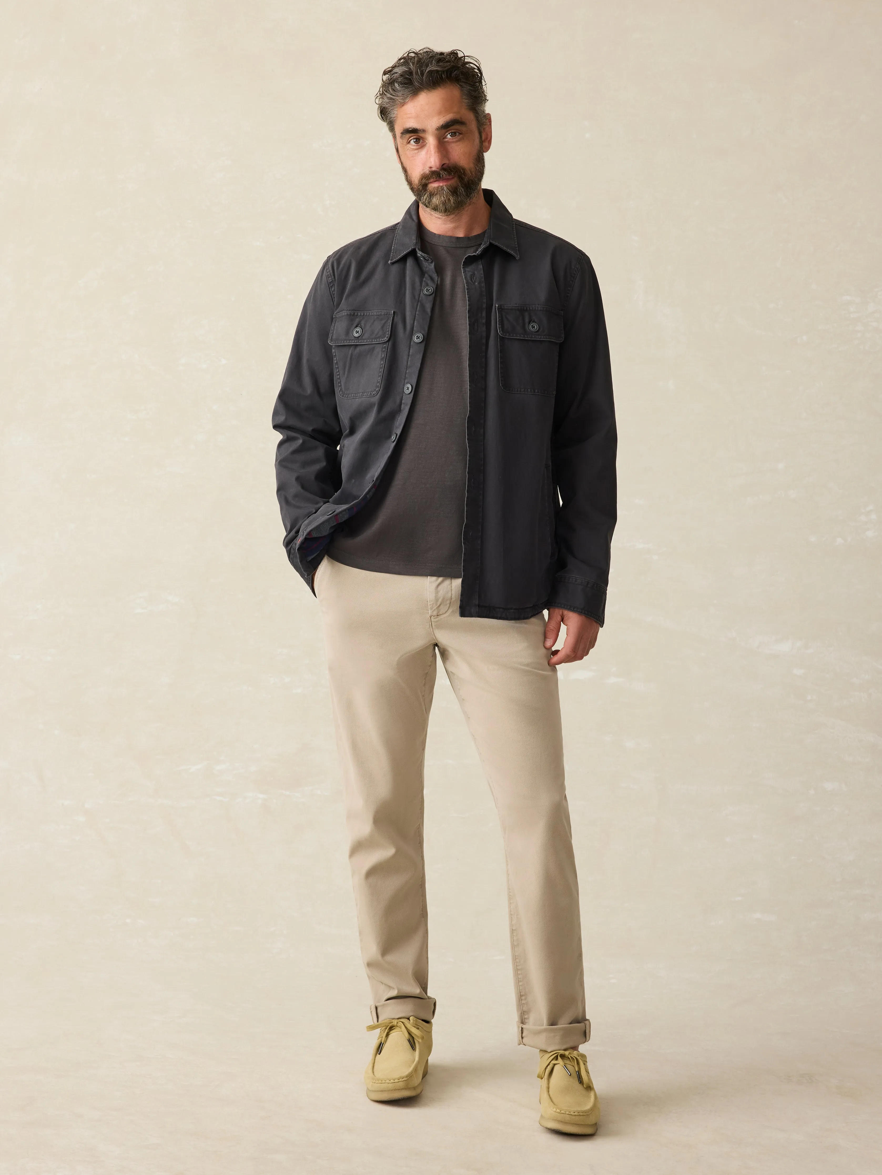 Stretch Blanket Lined CPO - Washed Black sold by Faherty product image thumbnail 4