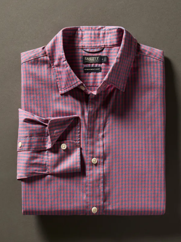 Movement™ Shirt Classic Fit - Blue Rose Gingham sold by Faherty