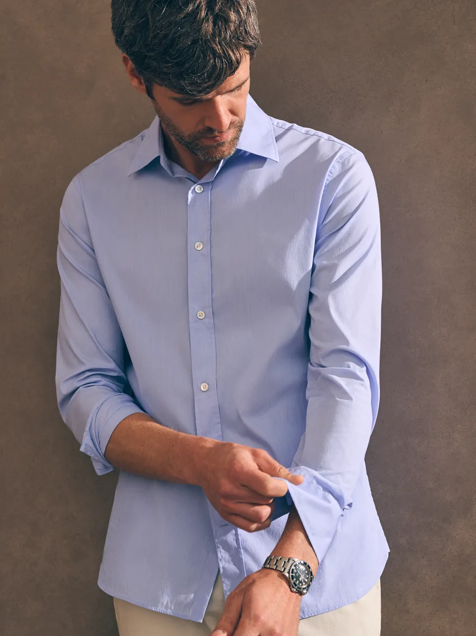 Reserve Dress Shirt - Shore Sky sold by Faherty product image thumbnail 2