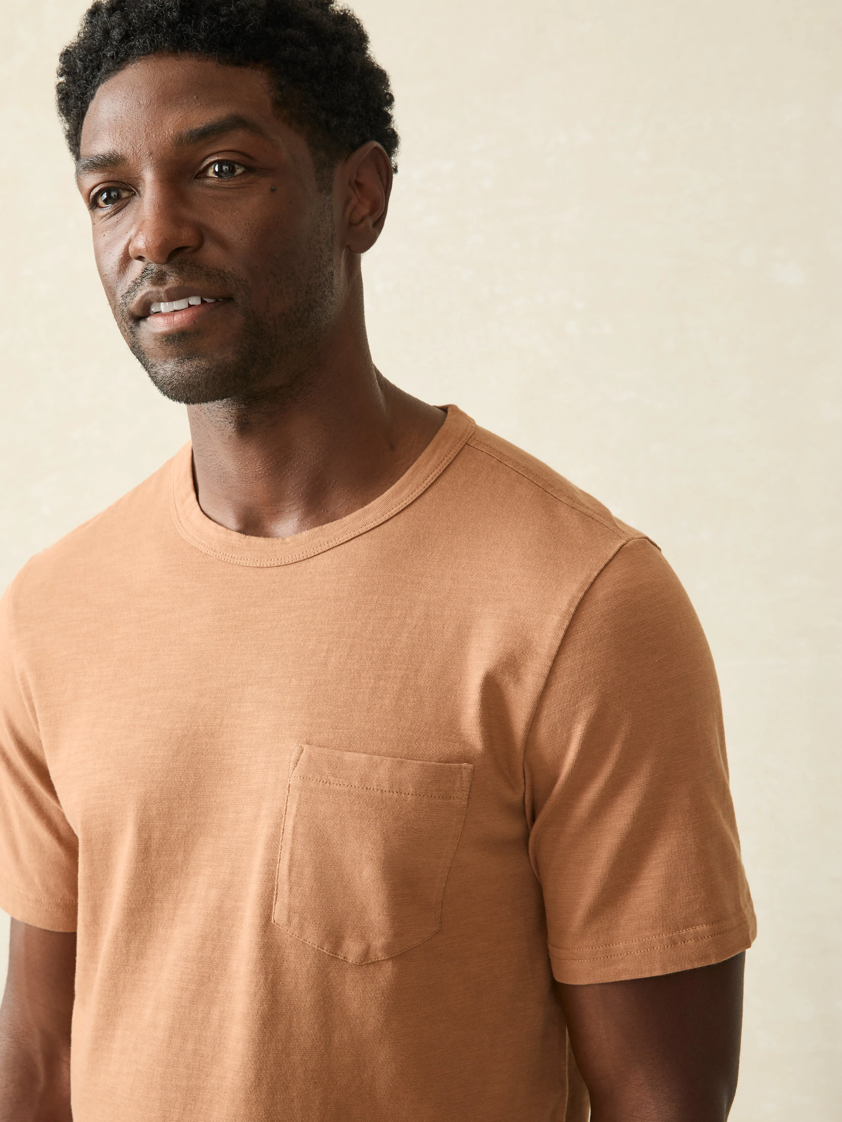 Sunwashed Pocket Tee - Bronze sold by Faherty product image thumbnail 2