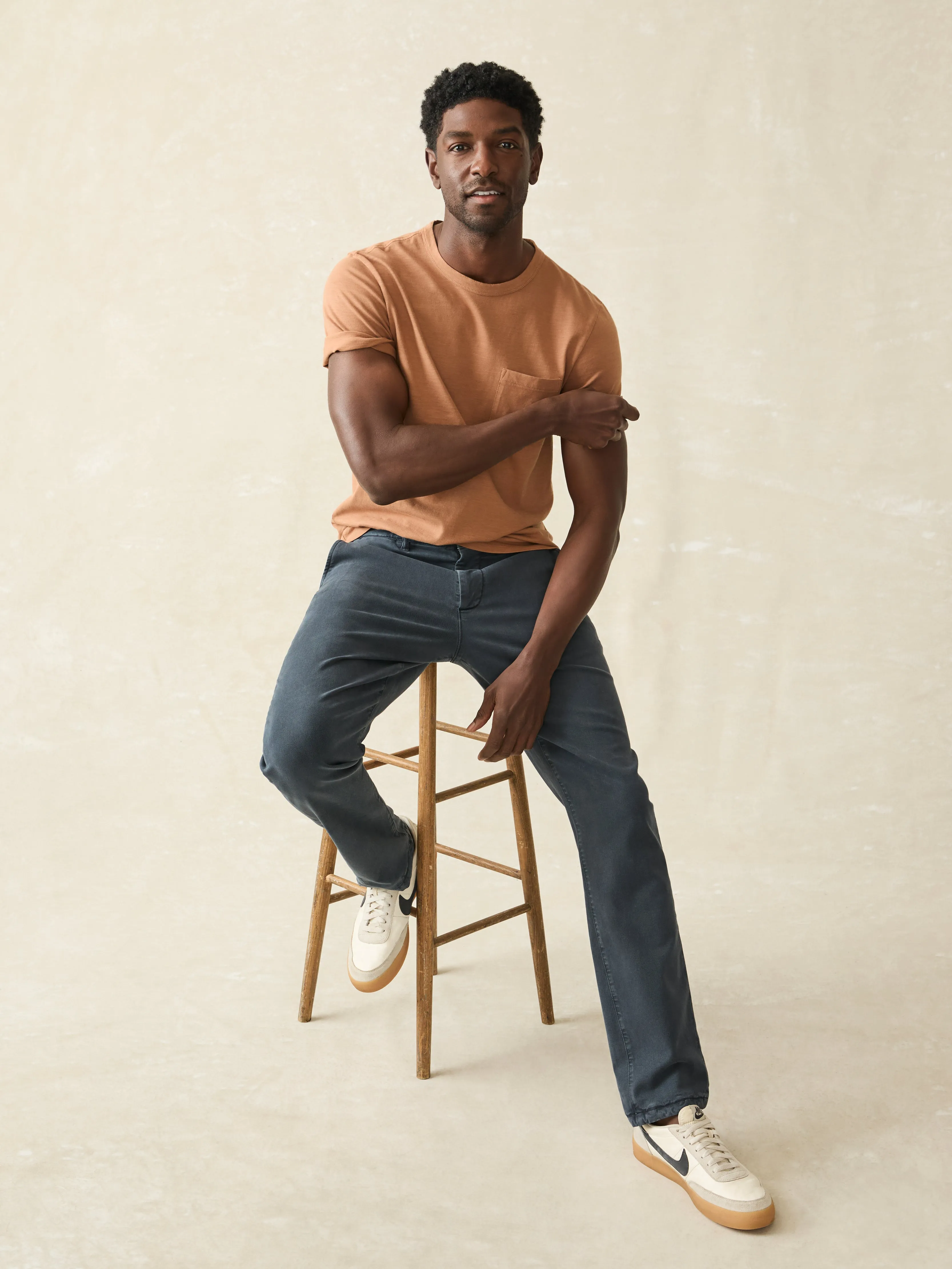 Sunwashed Pocket Tee - Bronze sold by Faherty product image thumbnail 3