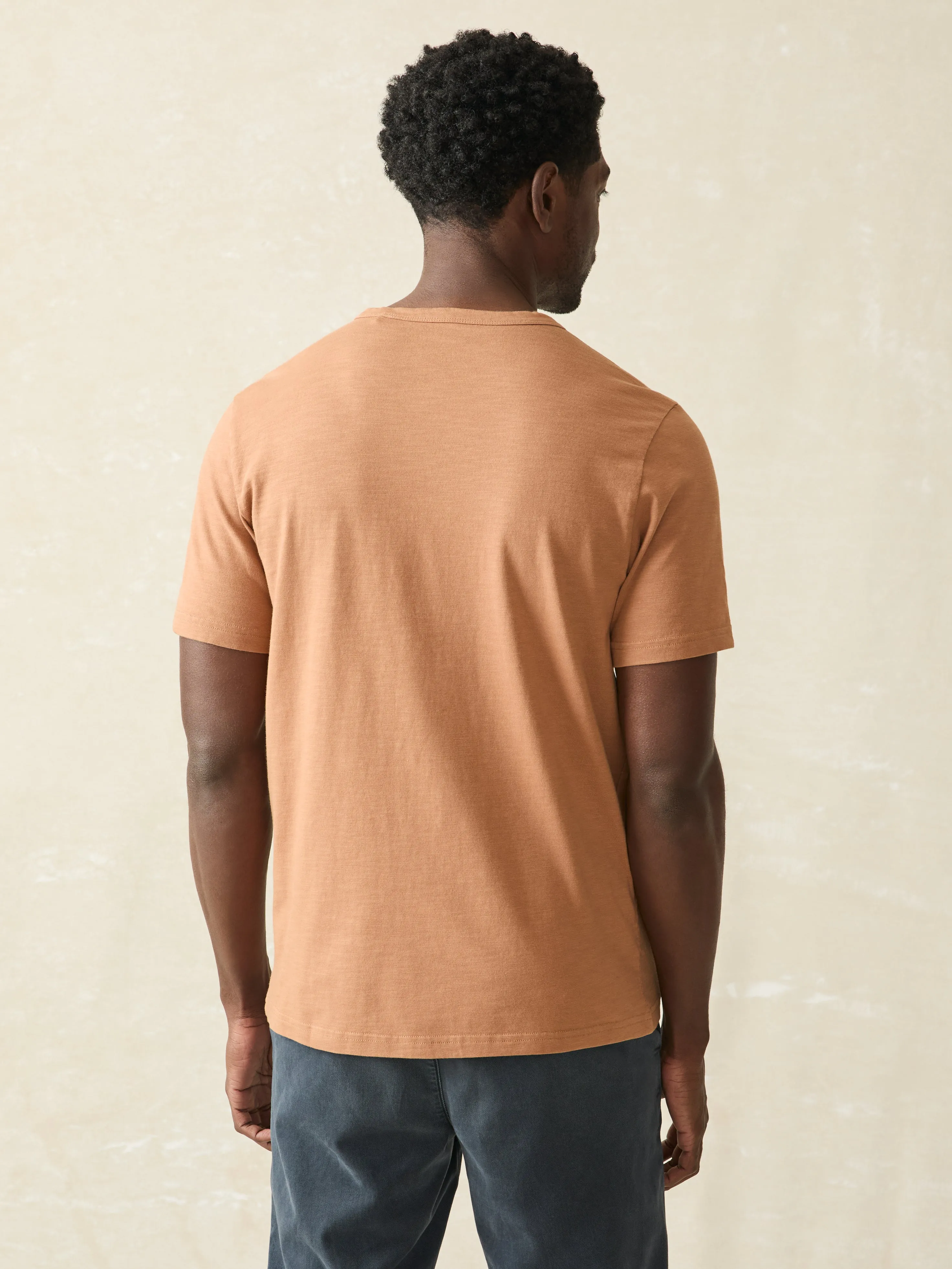 Sunwashed Pocket Tee - Bronze sold by Faherty product image thumbnail 5