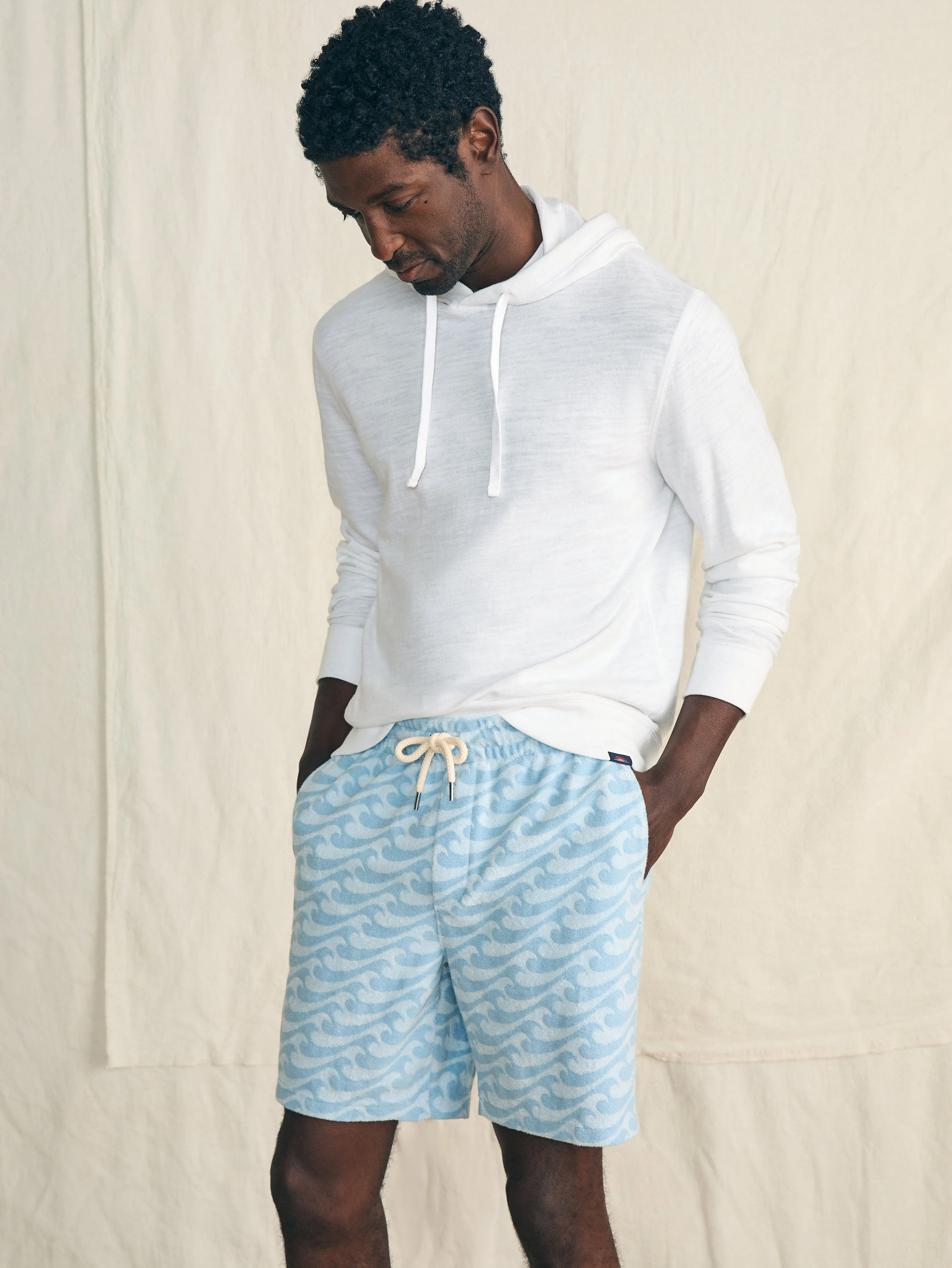 Cabana Towel Terry Sweatshort - Endless Peaks sold by Faherty product image thumbnail 2