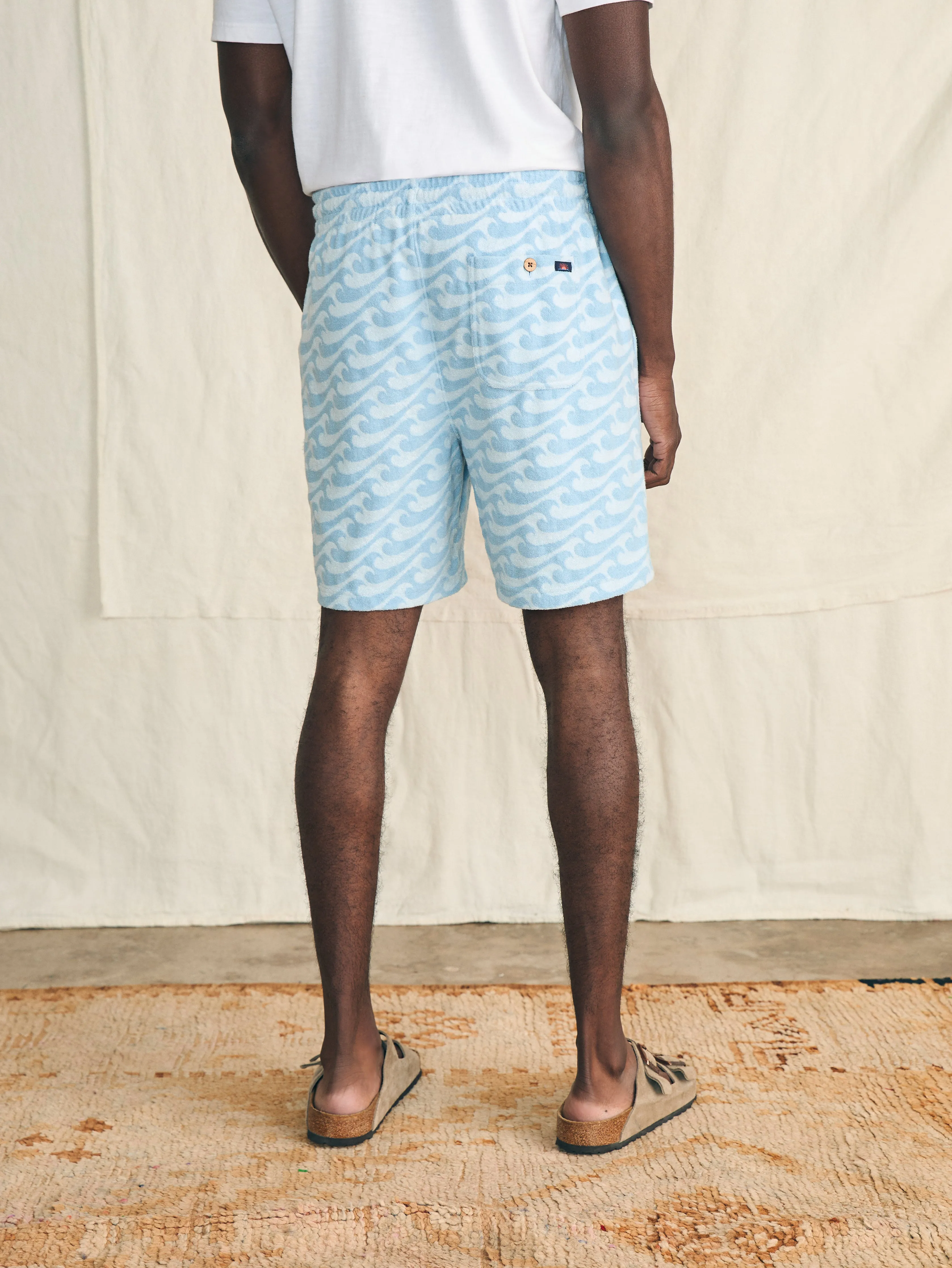 Cabana Towel Terry Sweatshort - Endless Peaks sold by Faherty product image thumbnail 5
