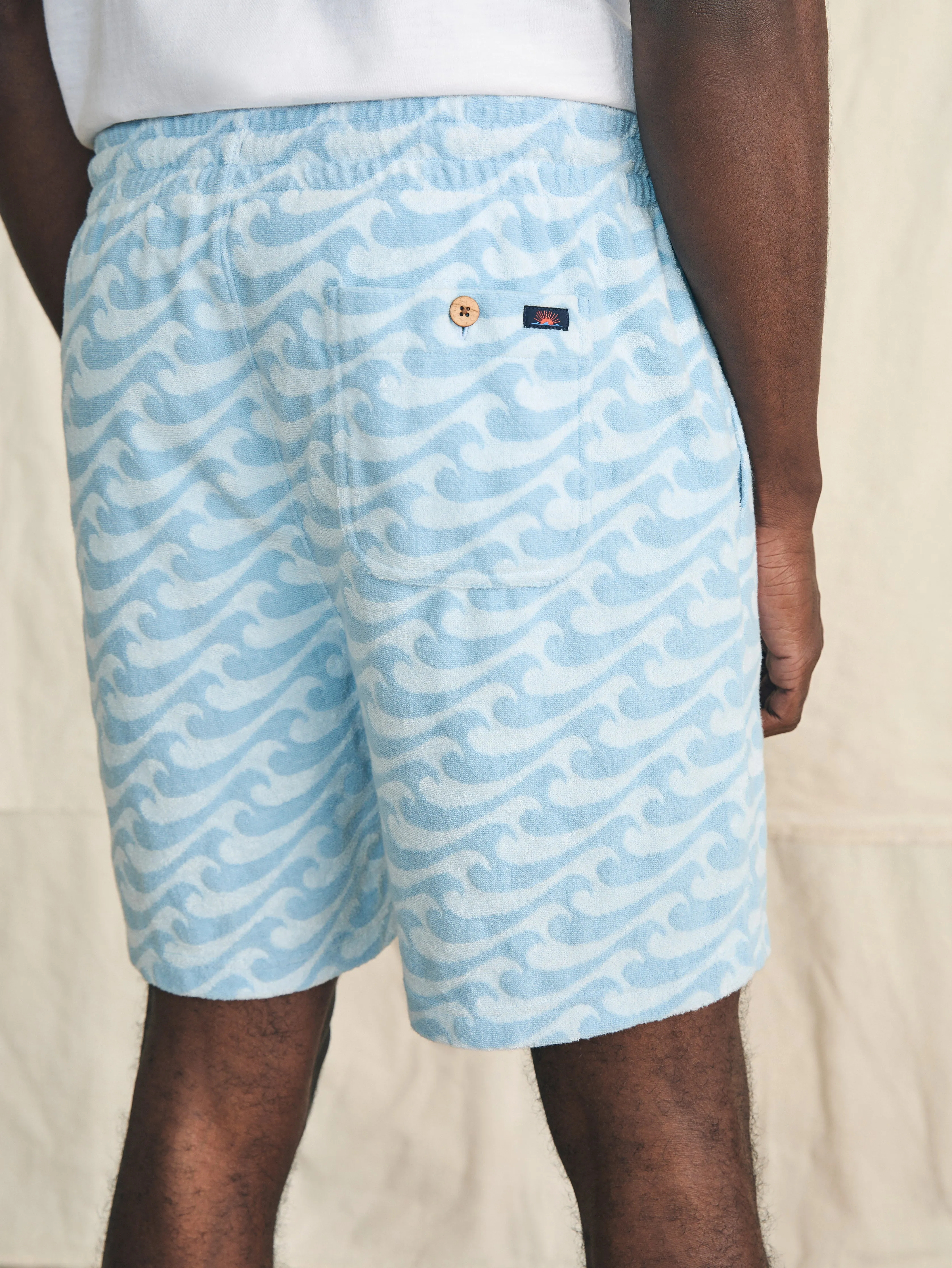 Cabana Towel Terry Sweatshort - Endless Peaks sold by Faherty product image thumbnail 4