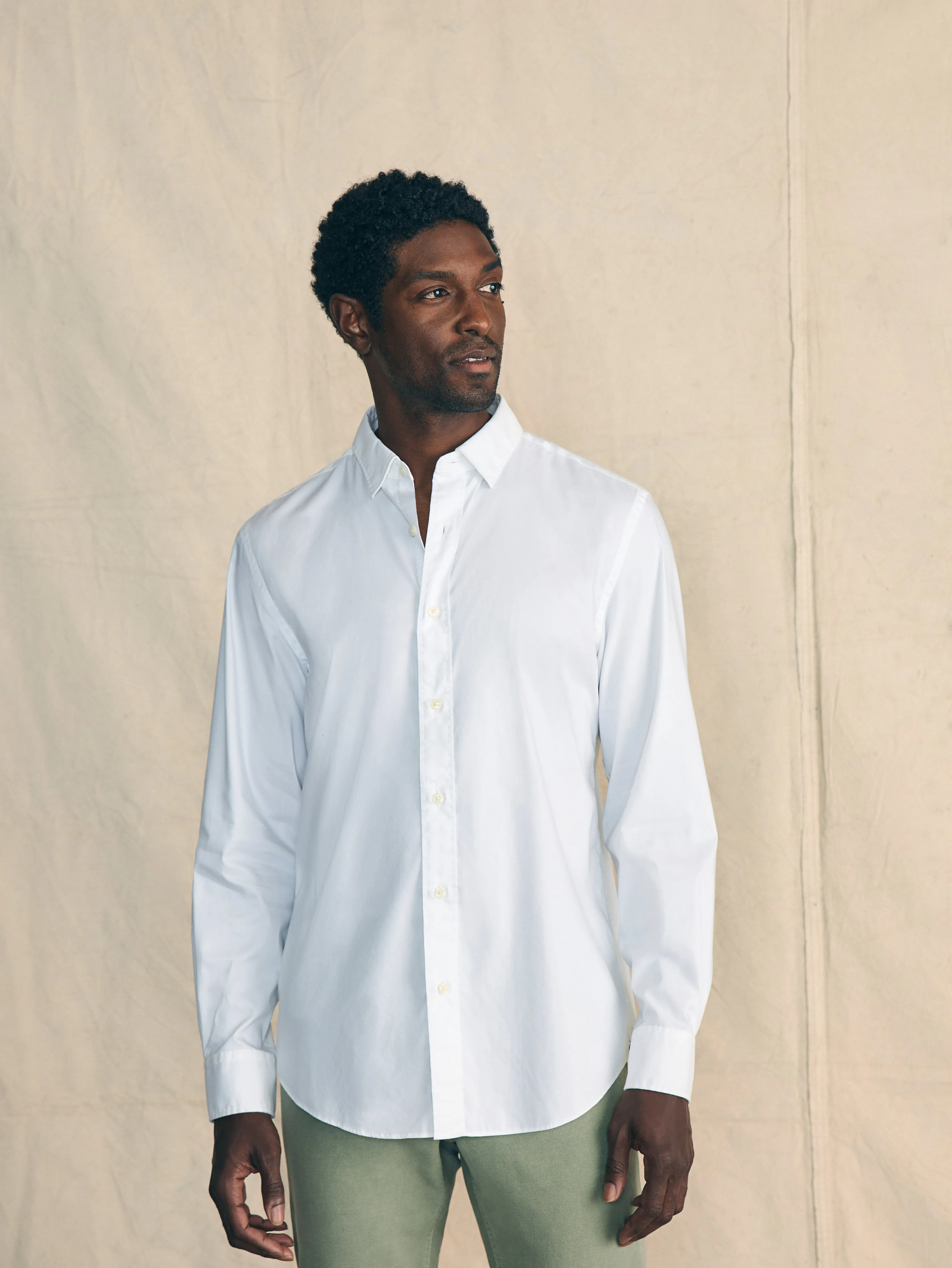 Movement™ Shirt Classic Fit - Cloud White sold by Faherty product image thumbnail 2