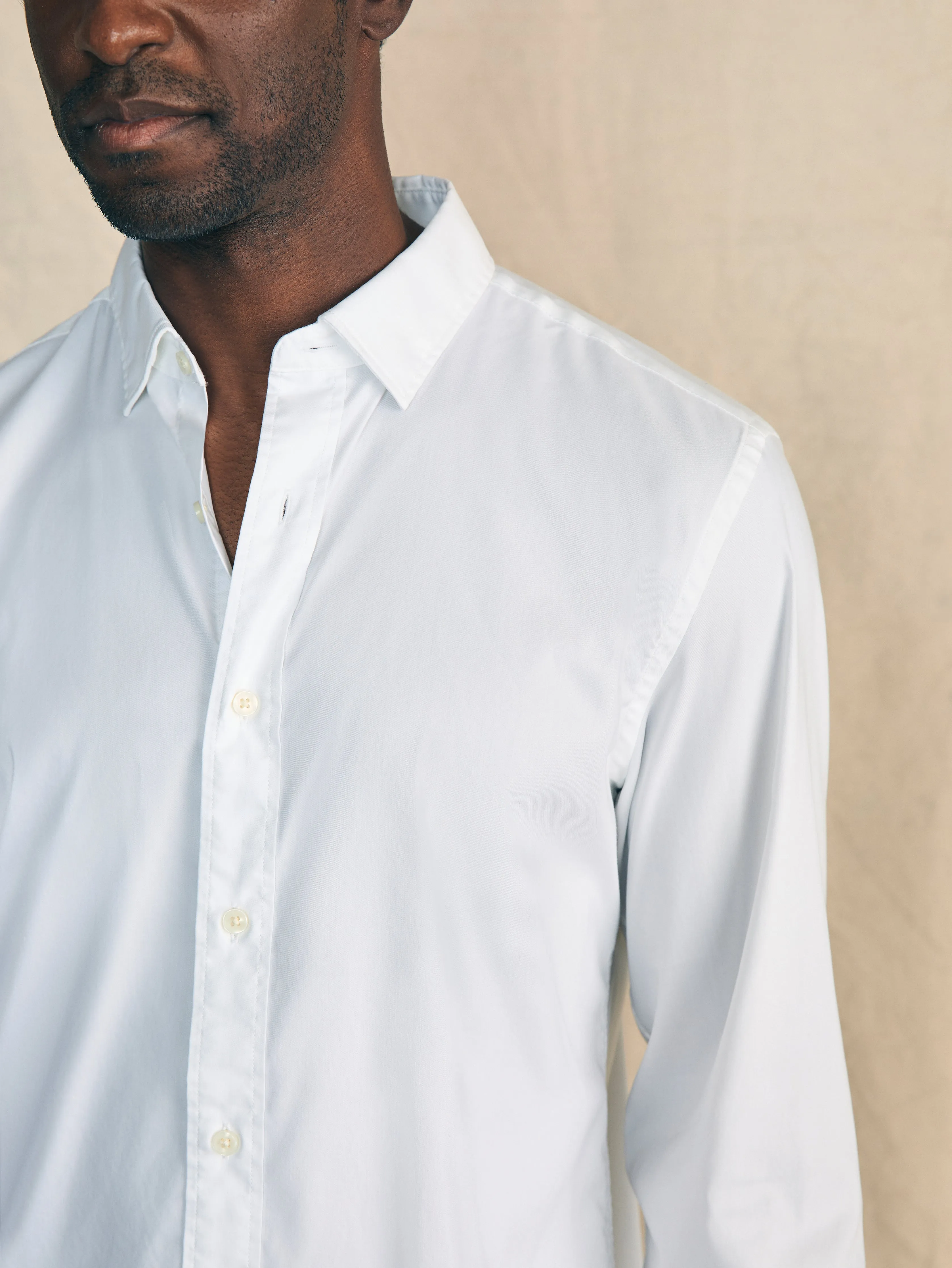 Movement™ Shirt Classic Fit - Cloud White sold by Faherty product image thumbnail 4