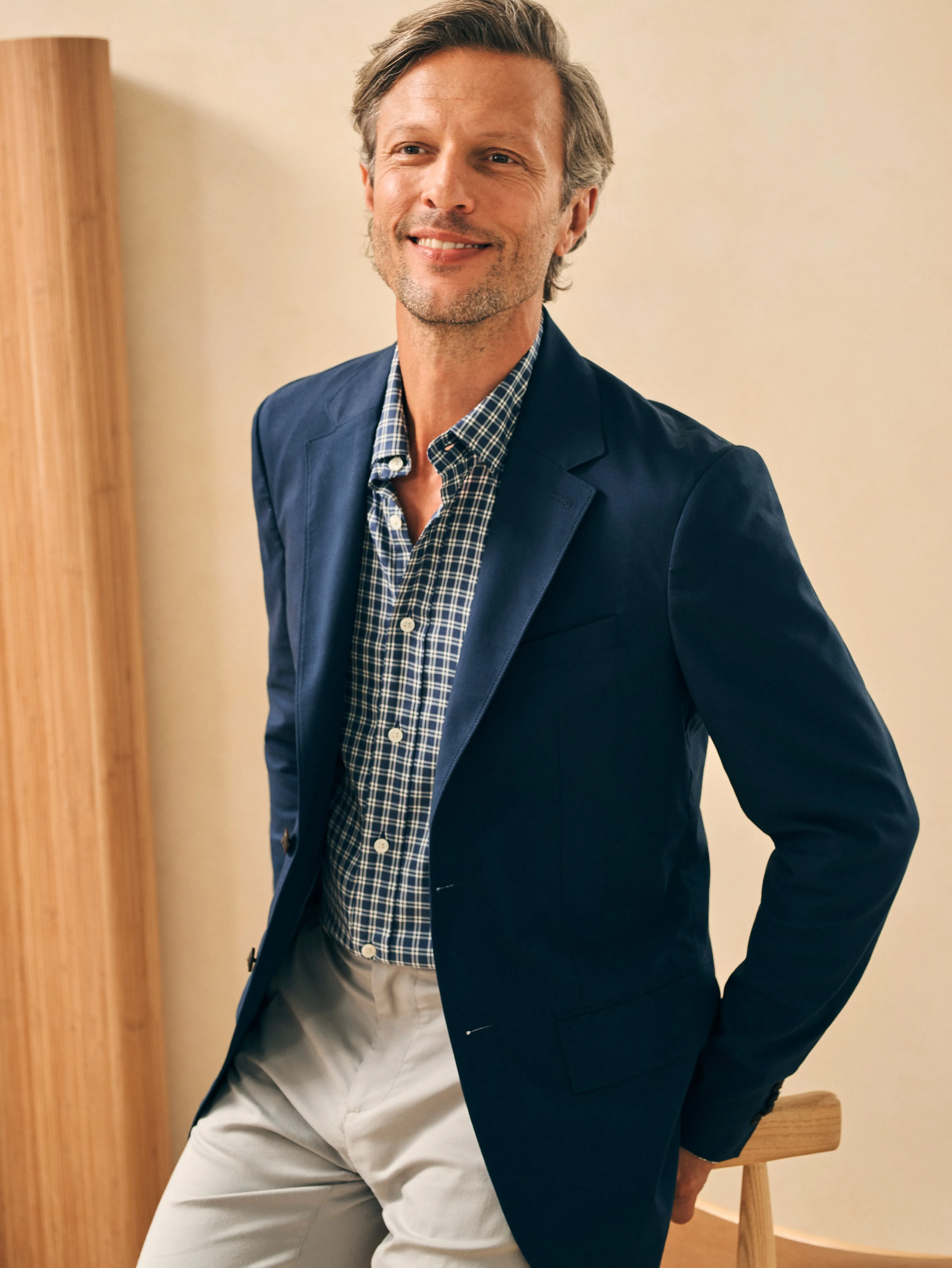 Movement™ Blazer - Navy sold by Faherty product image thumbnail 3