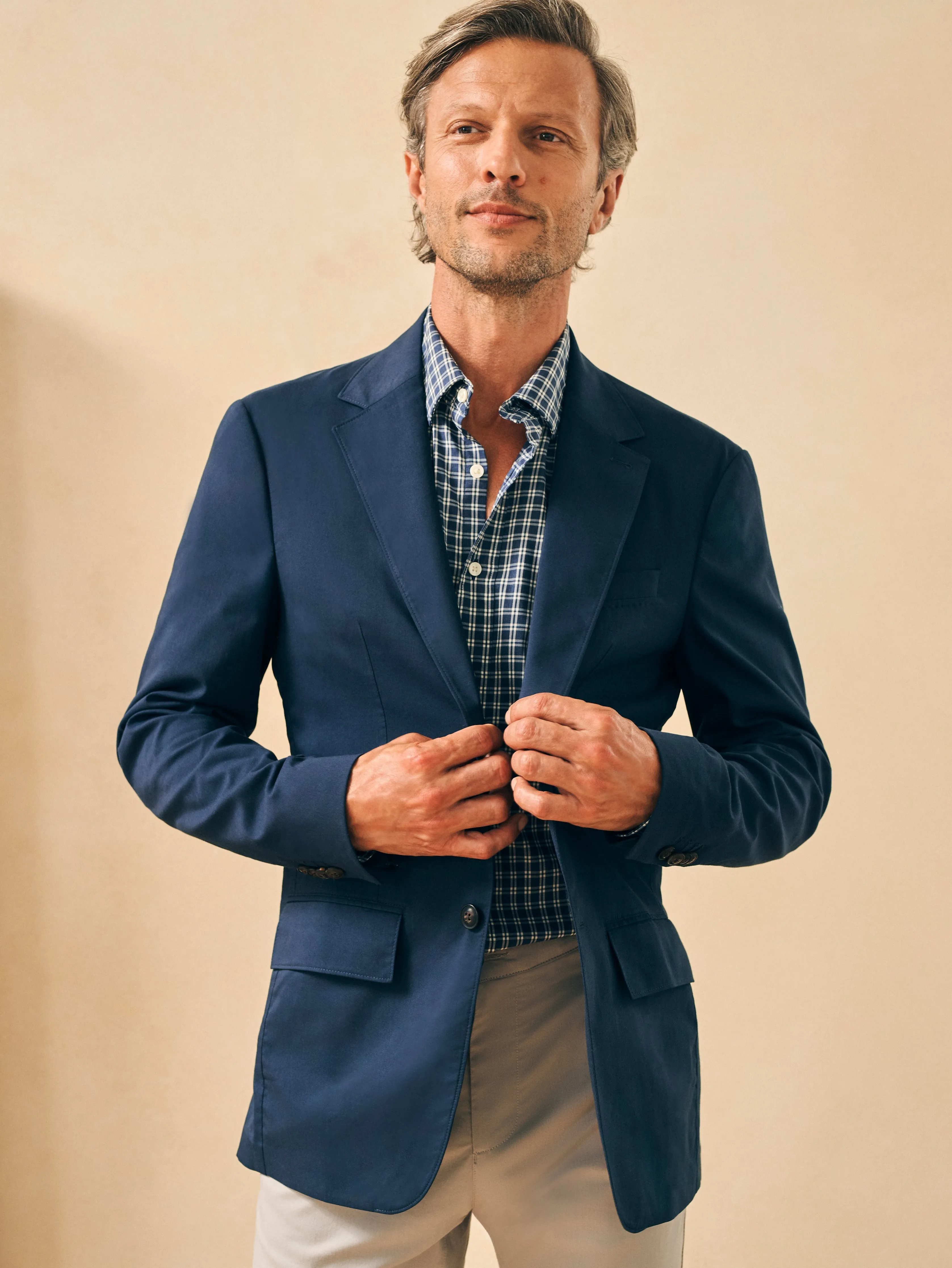 Movement™ Blazer - Navy sold by Faherty